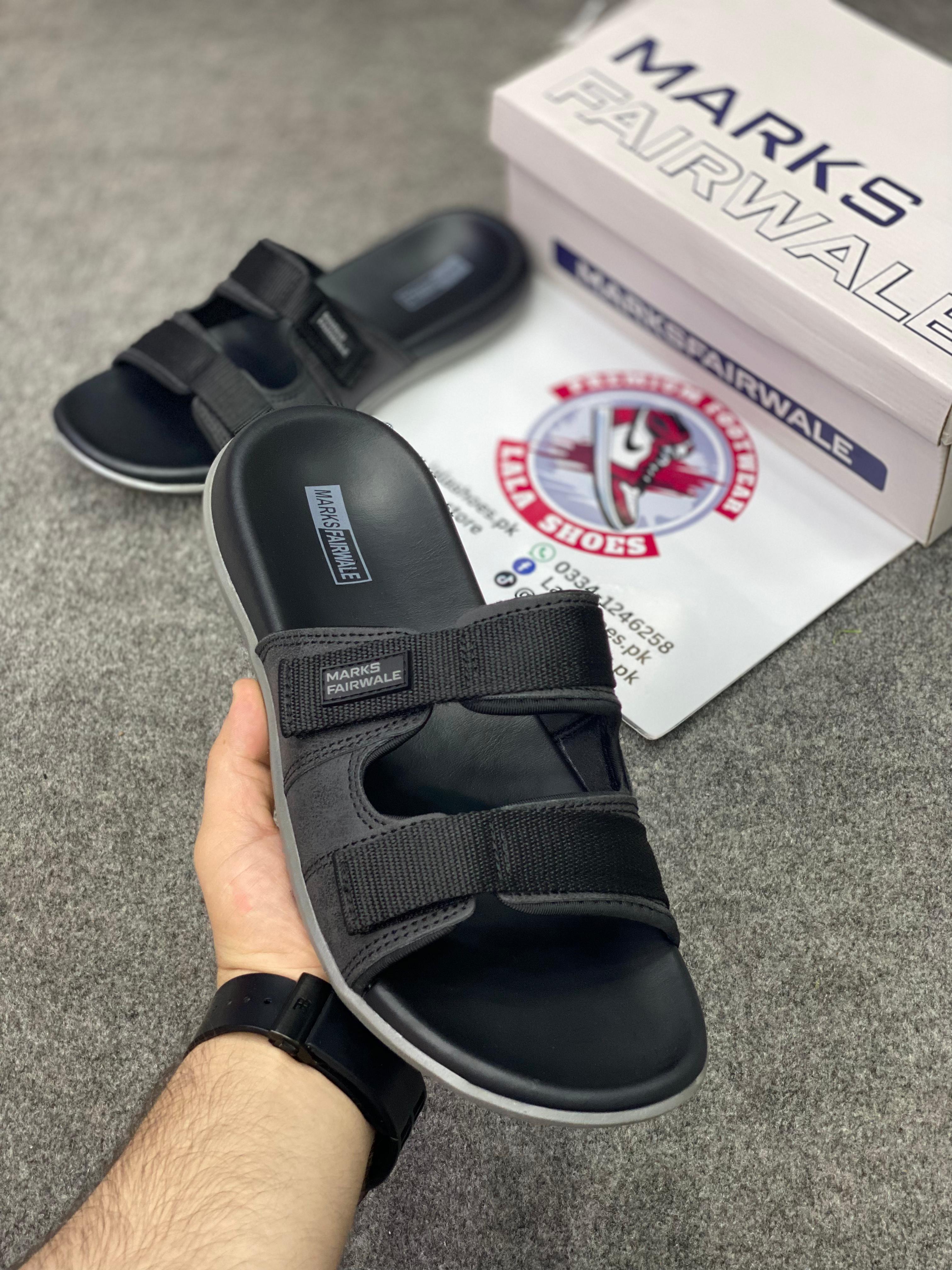 Marks 001 Leather Slides, Premium Lifestyle slides