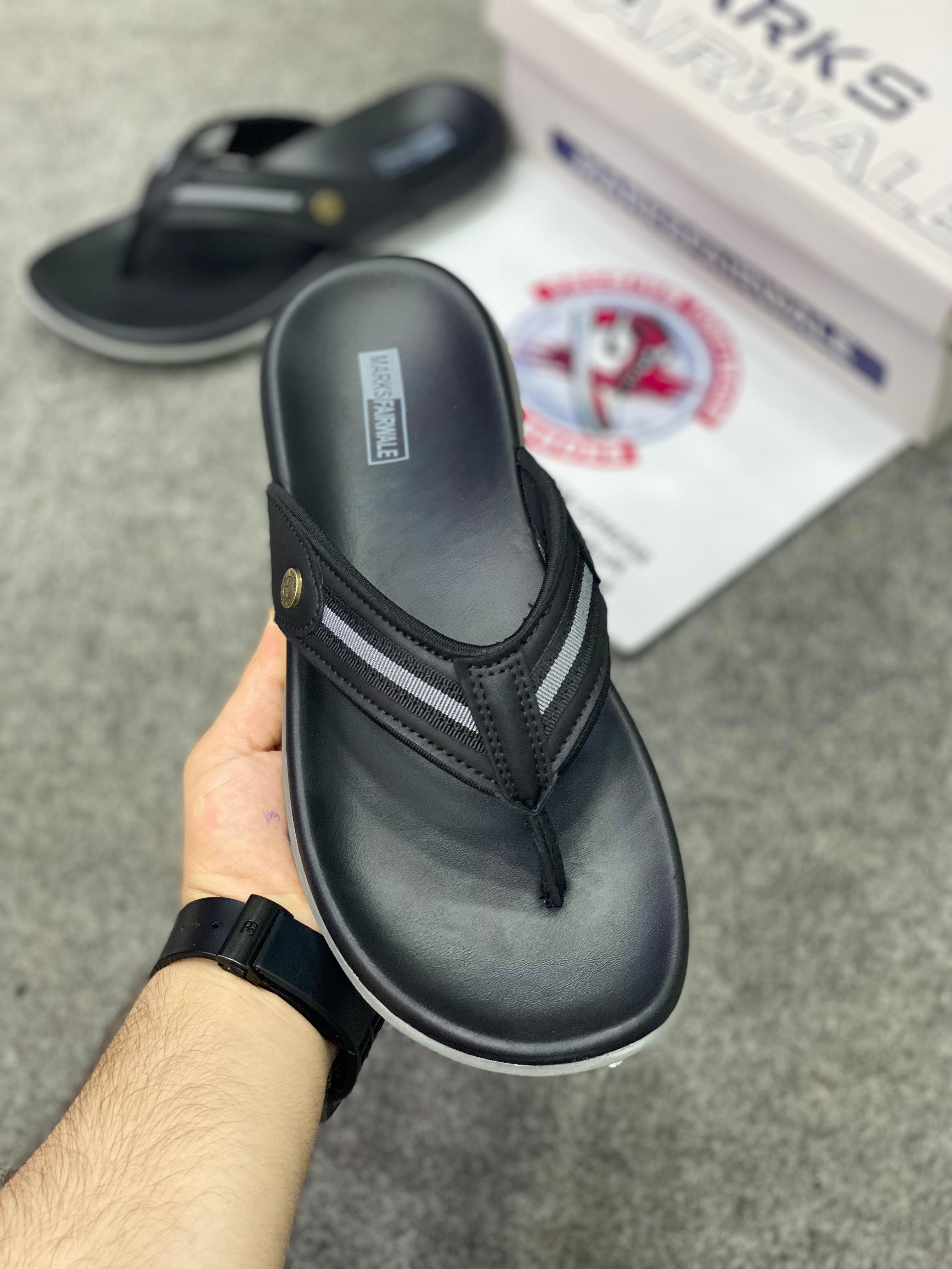 Marks 006 Leather Slides, Premium Lifestyle slides