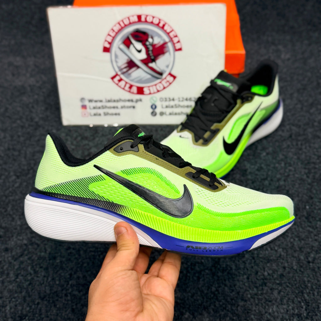 Nike Air Zoom Pegasus42
Color: Volt Green / Black / Racer Blue / White