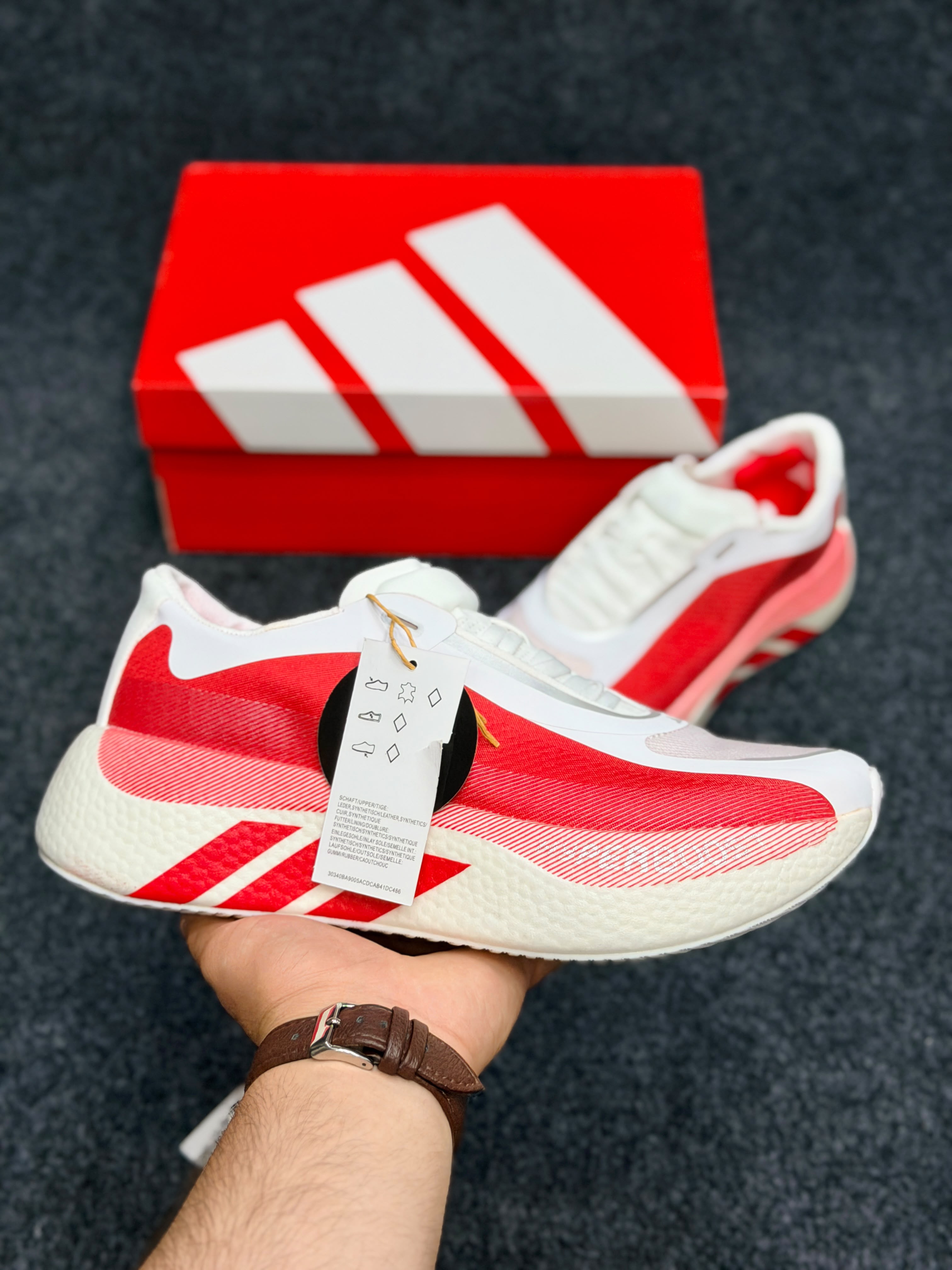 HYPERBOOST EDGE Running ShoesColor: Solar Red / White