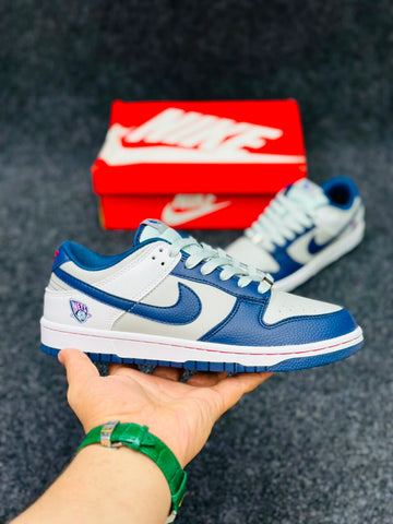 *Nike Dunk Low "Brooklyn Nets" - White / Wolf Grey / Game Royal*