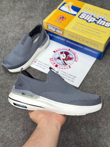 Skechers Slip-ins: Max Cushioning Hyper Burst 84579 grey white, Air-Cooled Memory Foam
