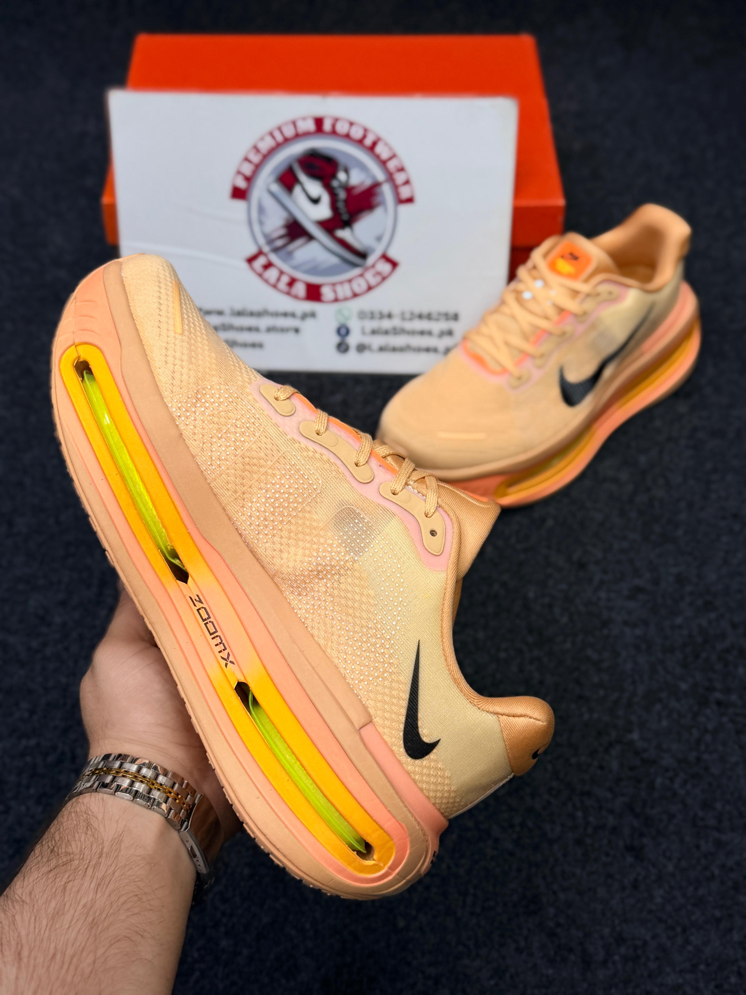 Nike Air Zoom Cushion Running Shoes – Orange Yellow Neon