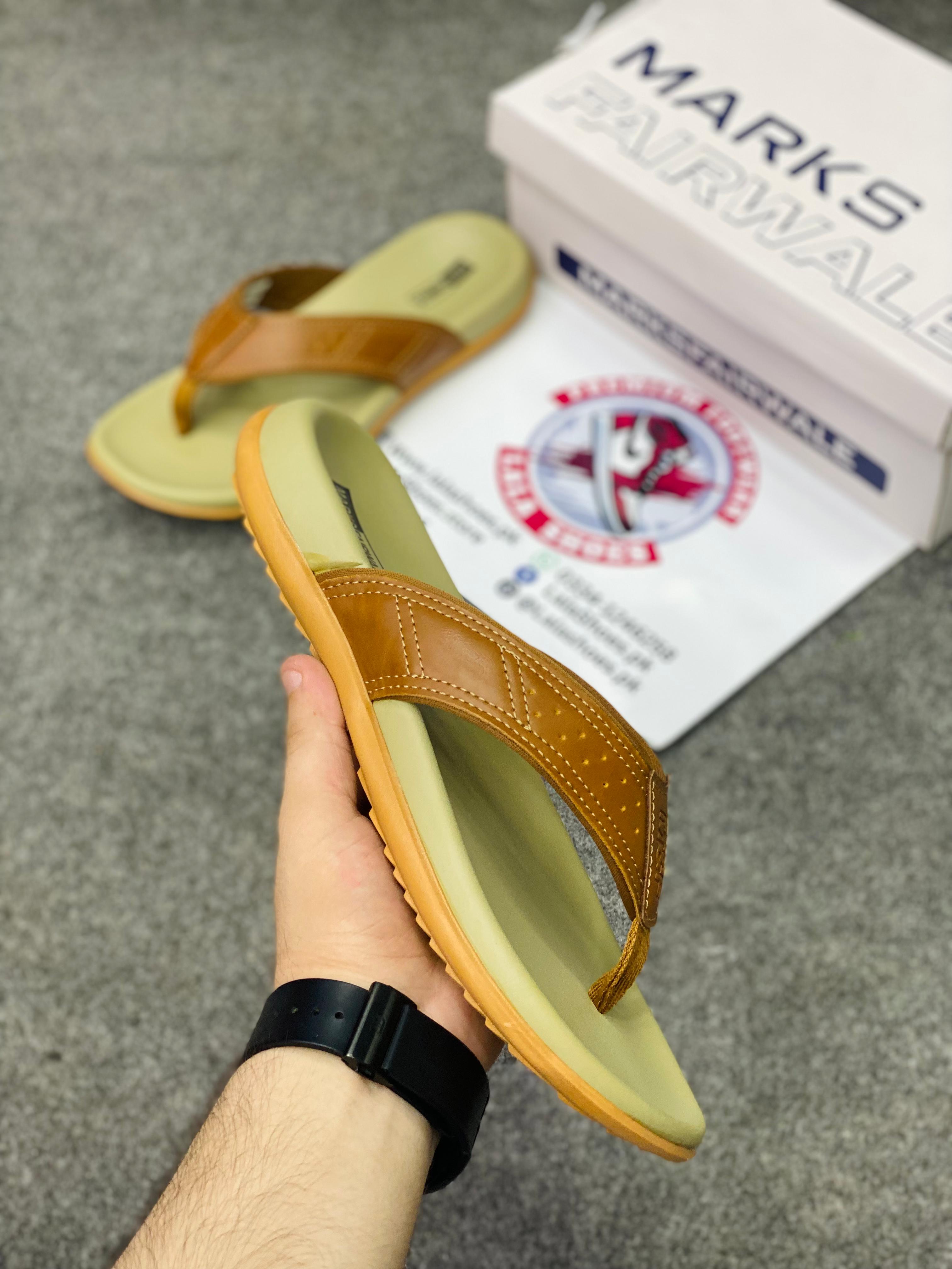 Marks 004 Leather Slides, Premium Lifestyle slides
