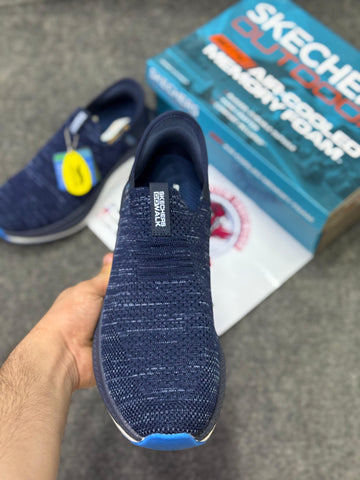 Skechers Slip-ins: Max Cushioning Hyper Burst Pro Grey Lightweight, Air-Cooled Memory Foam