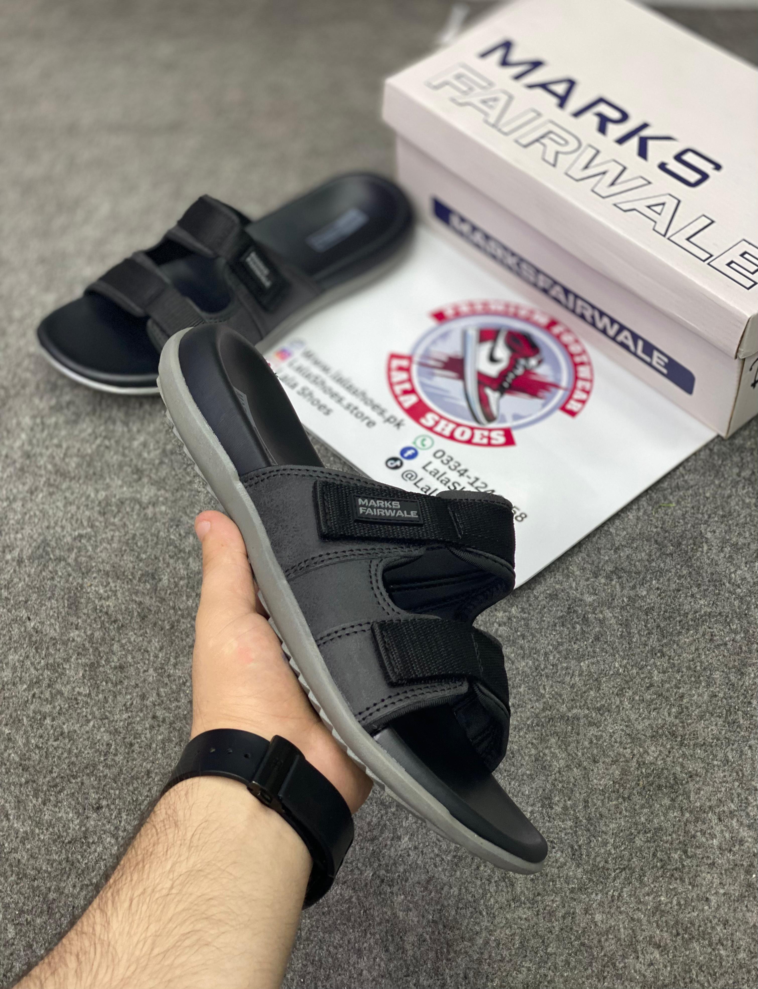 Marks 001 Leather Slides, Premium Lifestyle slides