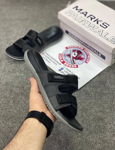 Marks 001 Leather Slides, Premium Lifestyle slides