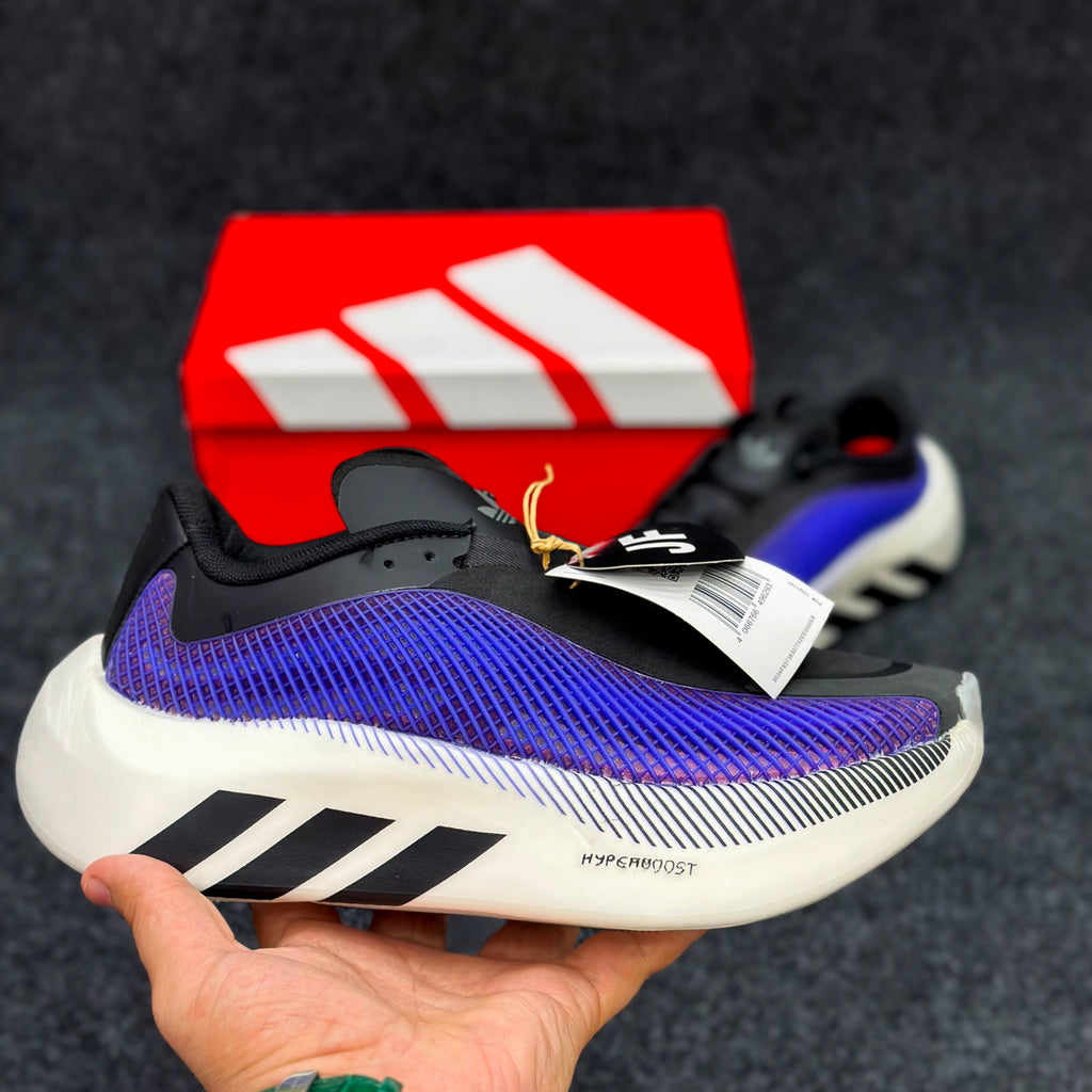 adidas Hyperboost Edge Running Shoes.Black / Royal Blue / Off White