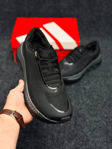 HYPERBOOST EDGE Running Shoes..Color: Triple Black / Dark Grey