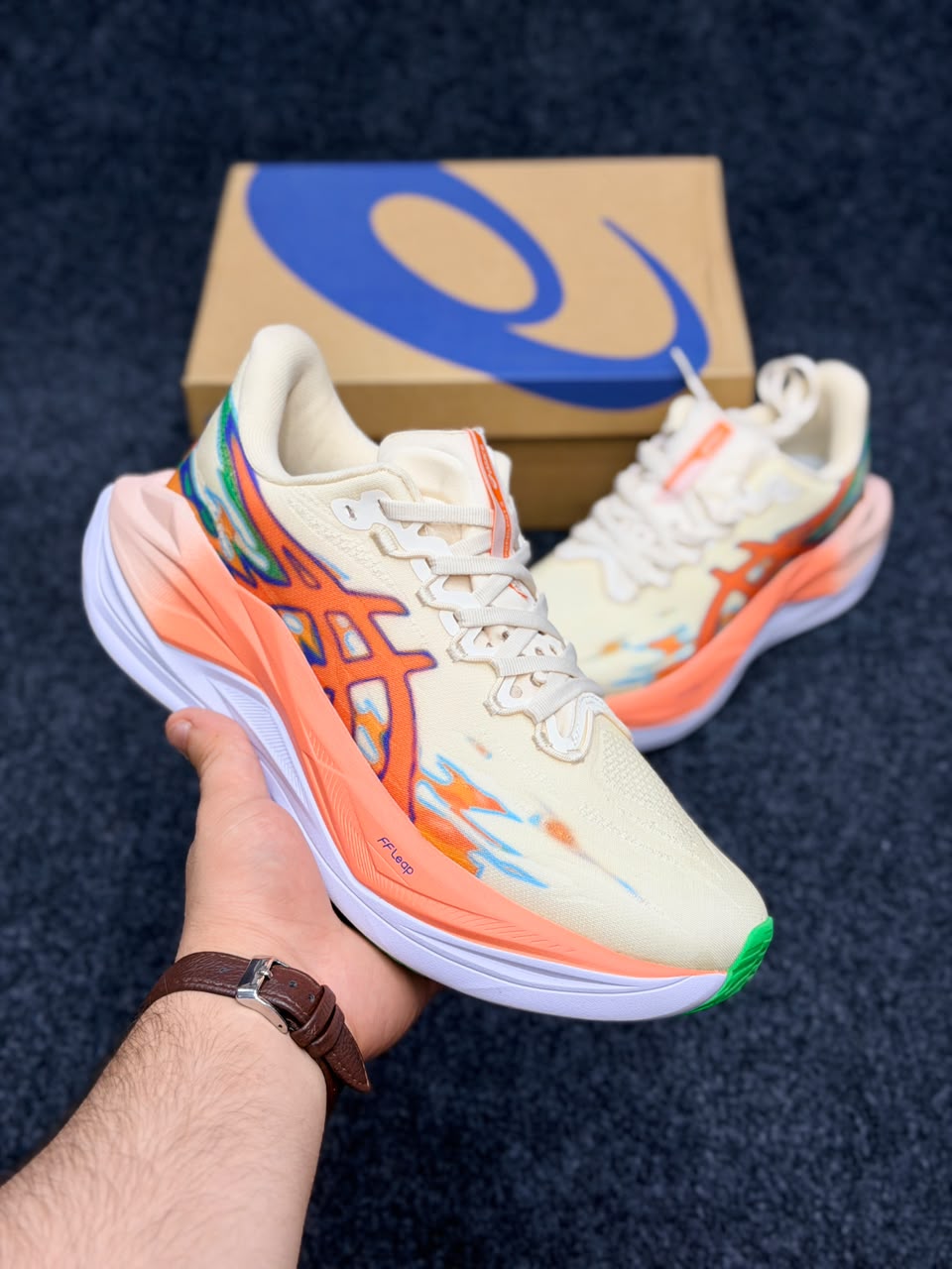 ASICS Superblast 3 – Cream / Orange Multi