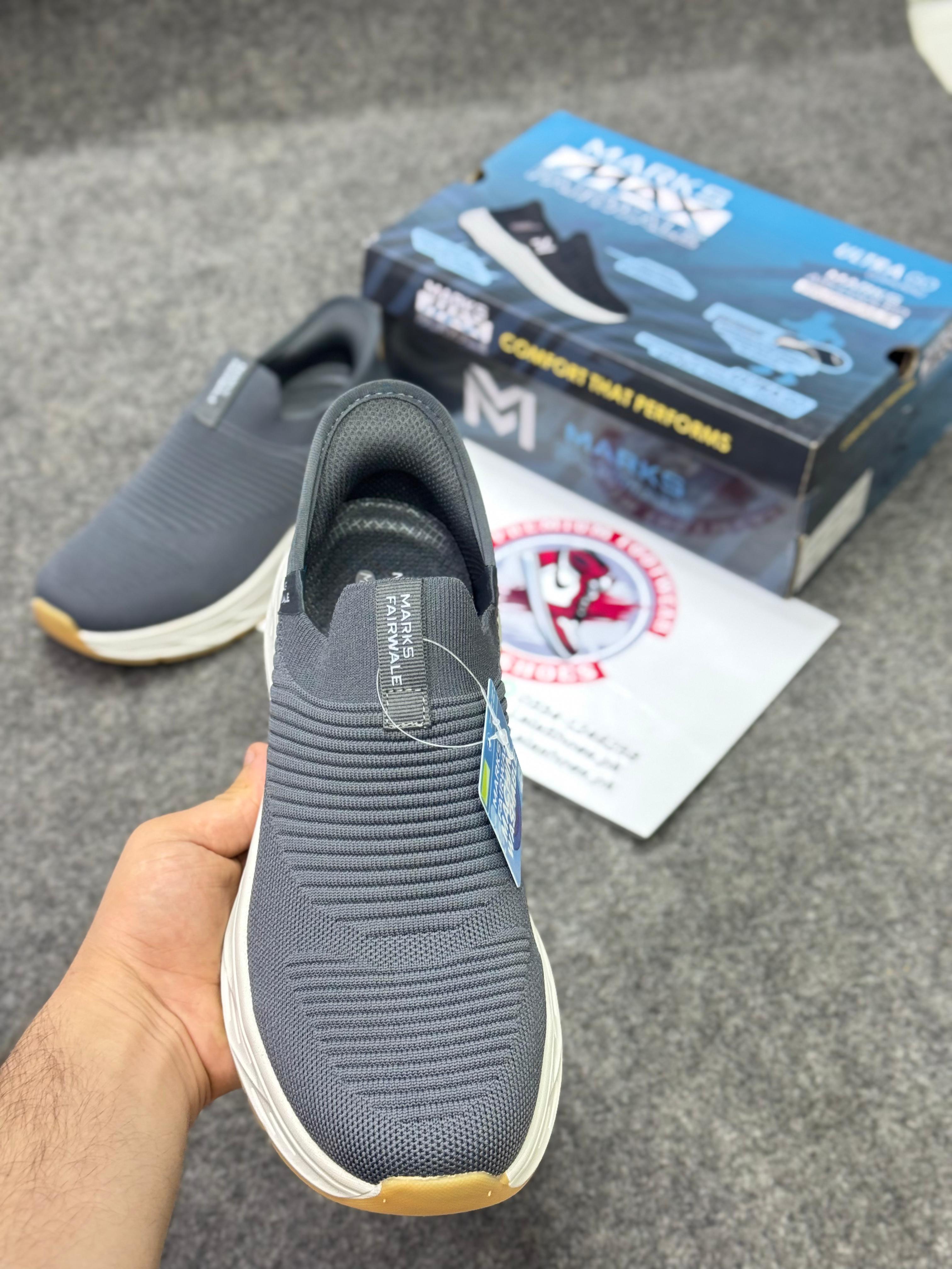 Skechers Slip-ins: Max Cushioning Hyper Burst Grey, Running Shoes in Pakistan