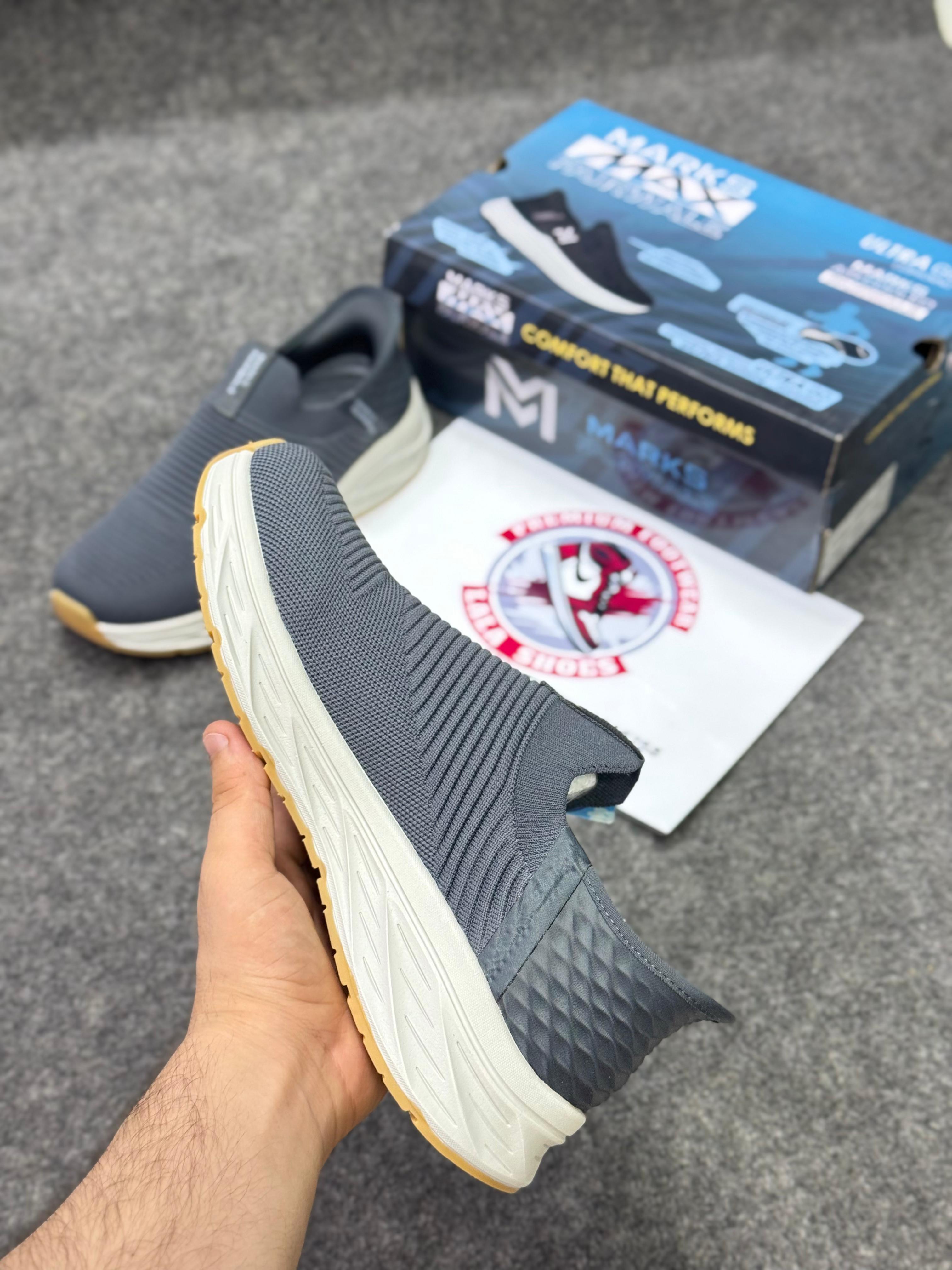 Skechers Slip-ins: Max Cushioning Hyper Burst Grey, Running Shoes in Pakistan