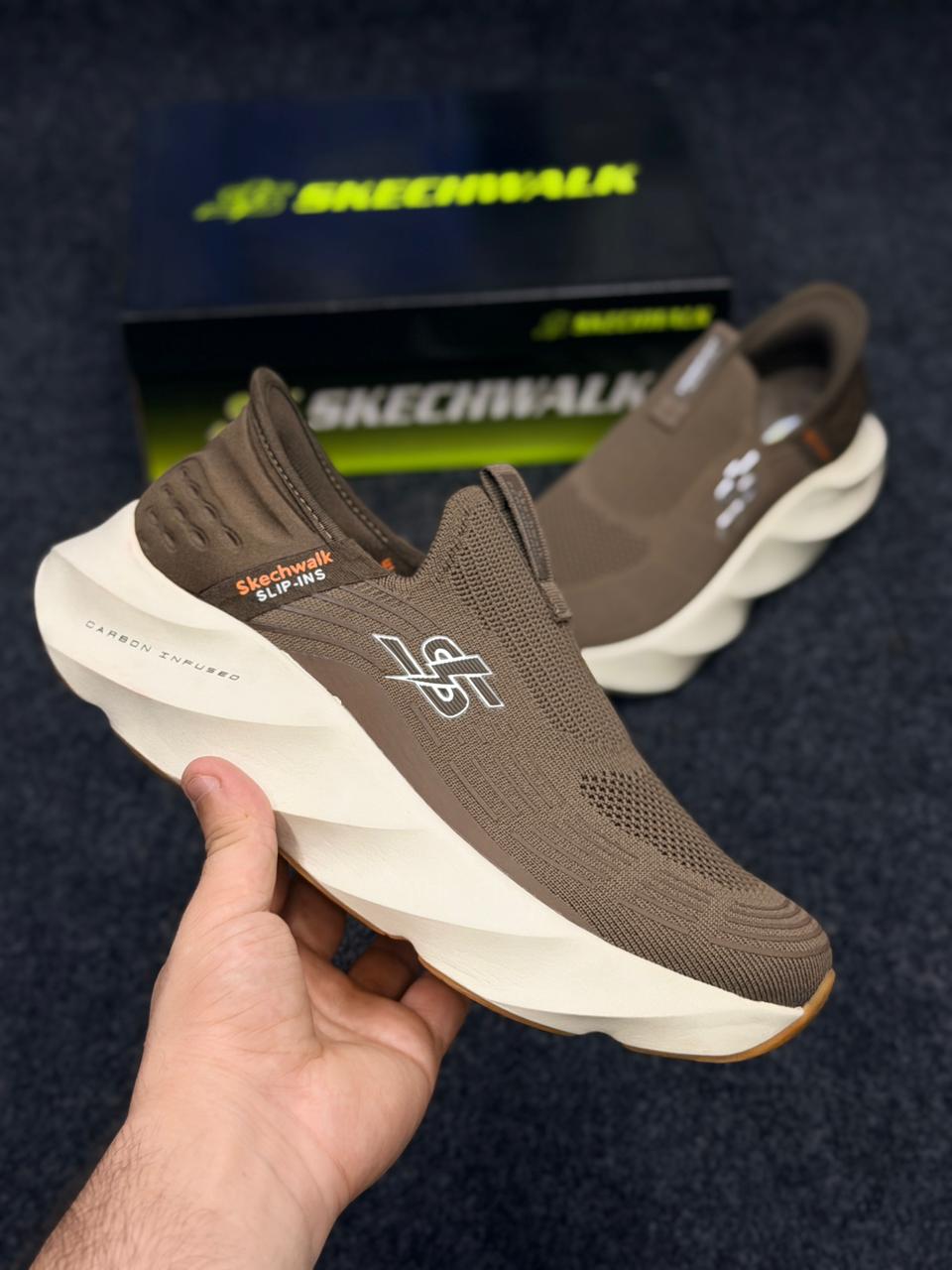 Skechers Hyper Boost – 2026 Model brown colour