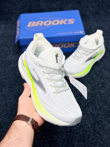 Brooks Glycerin 23 – White / Green Gecko
