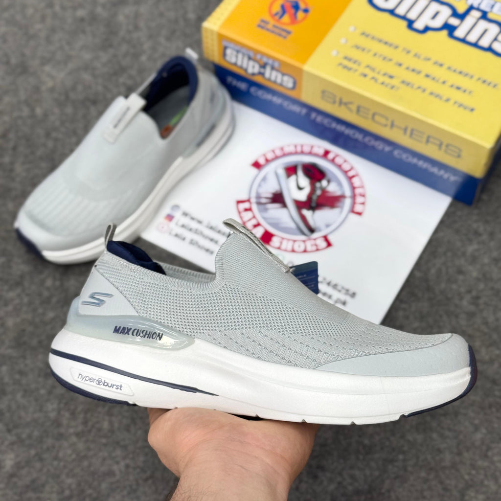 Skechers Slip-ins: Max Cushioning Hyper Burst light grey, Air-Cooled Memory Foam