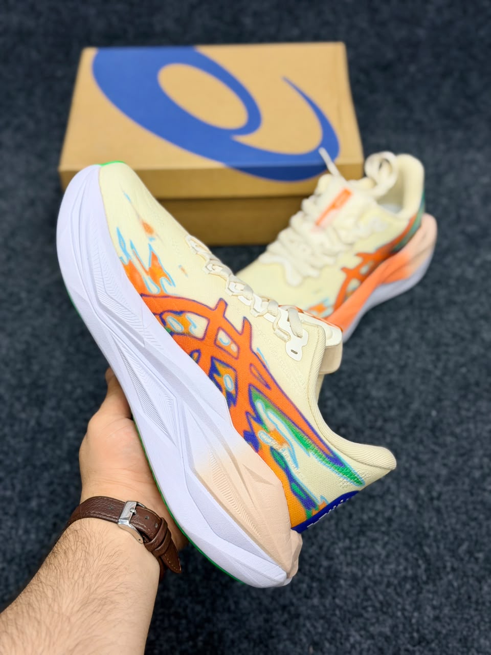 ASICS Superblast 3 – Cream / Orange Multi