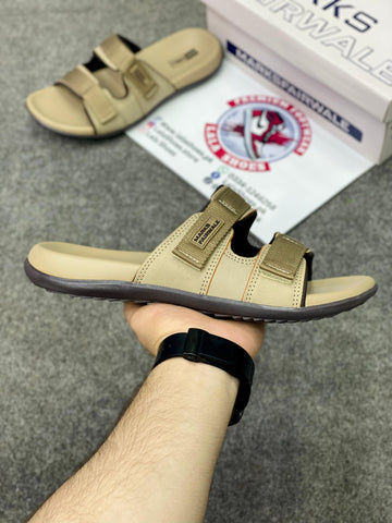 Marks 002 Leather Slides, Premium Lifestyle slides