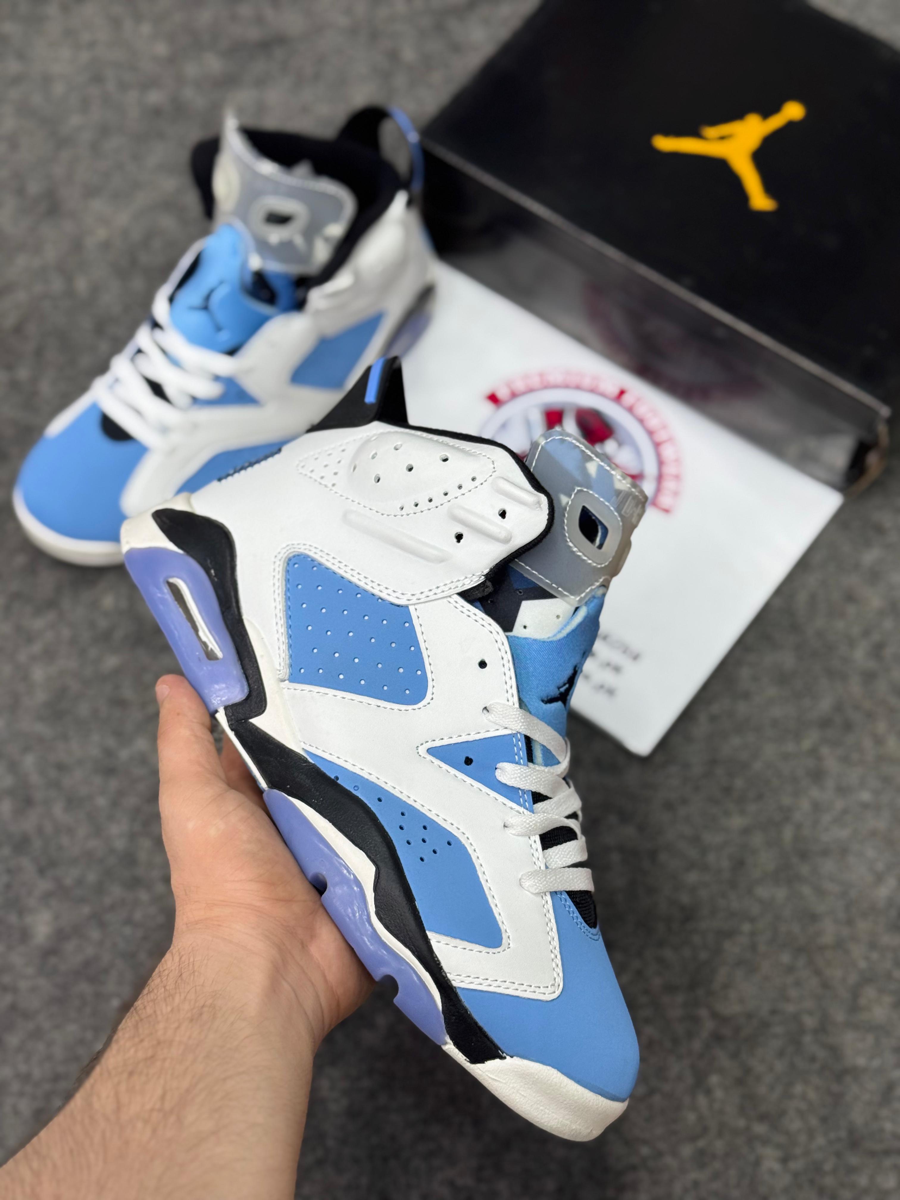 Air Jordan 6 white blue