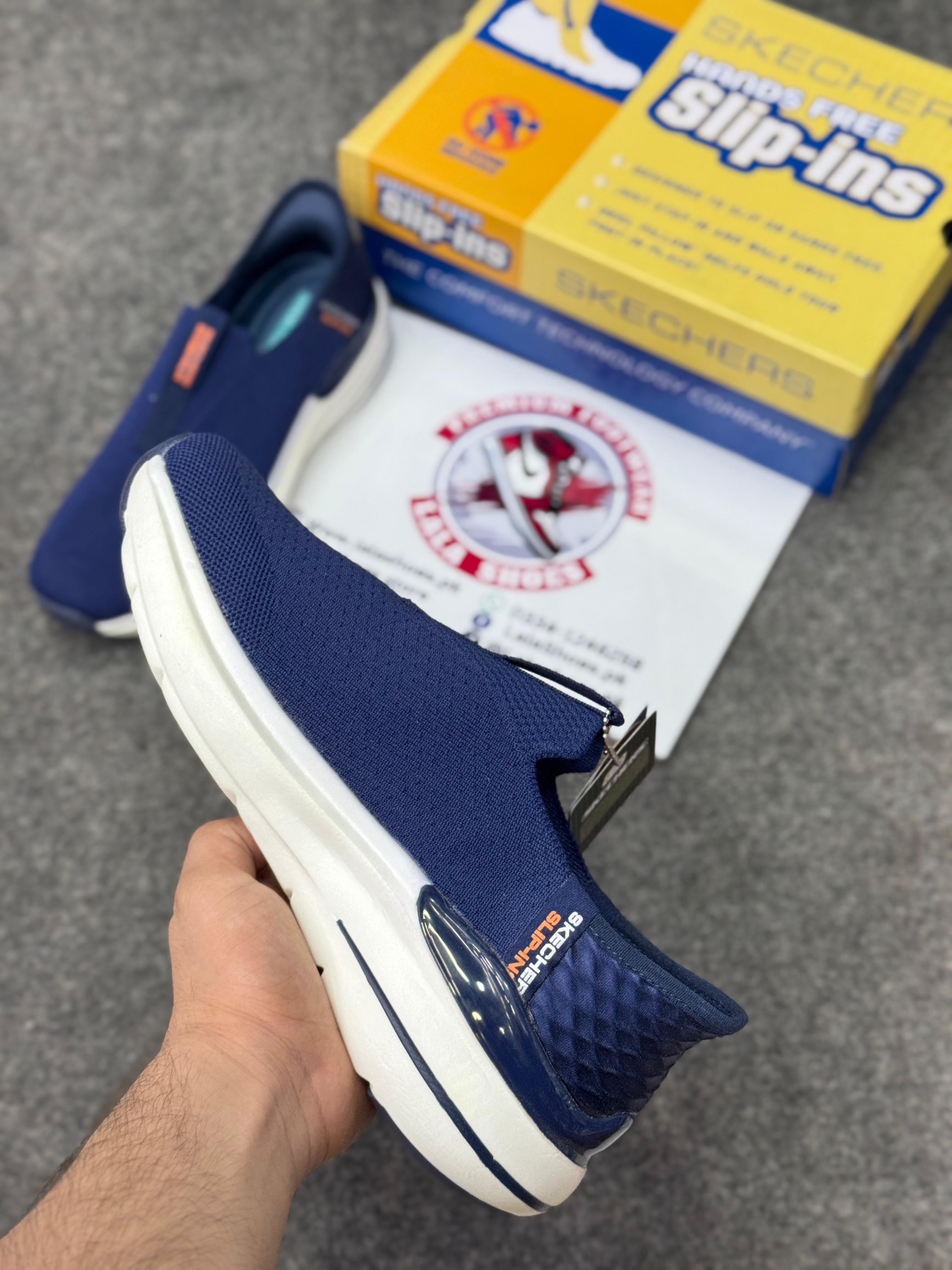 Skechers Slip-ins: Max Cushioning Hyper Burst Navy blue, Air-Cooled Memory Foam