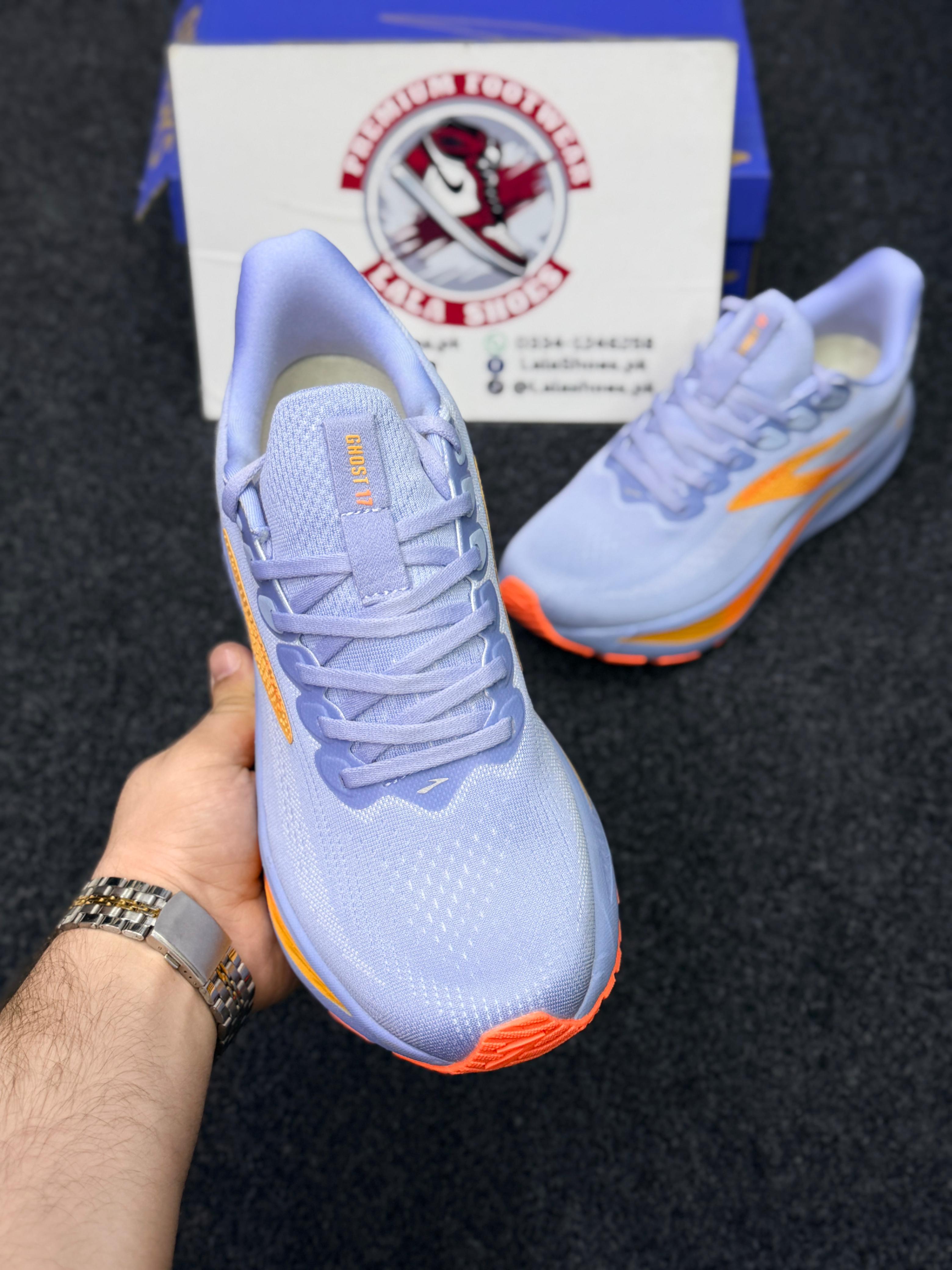 Brooks Ghost Series Men’s Running Shoes – Breathable Mesh & Soft Cushion Sole