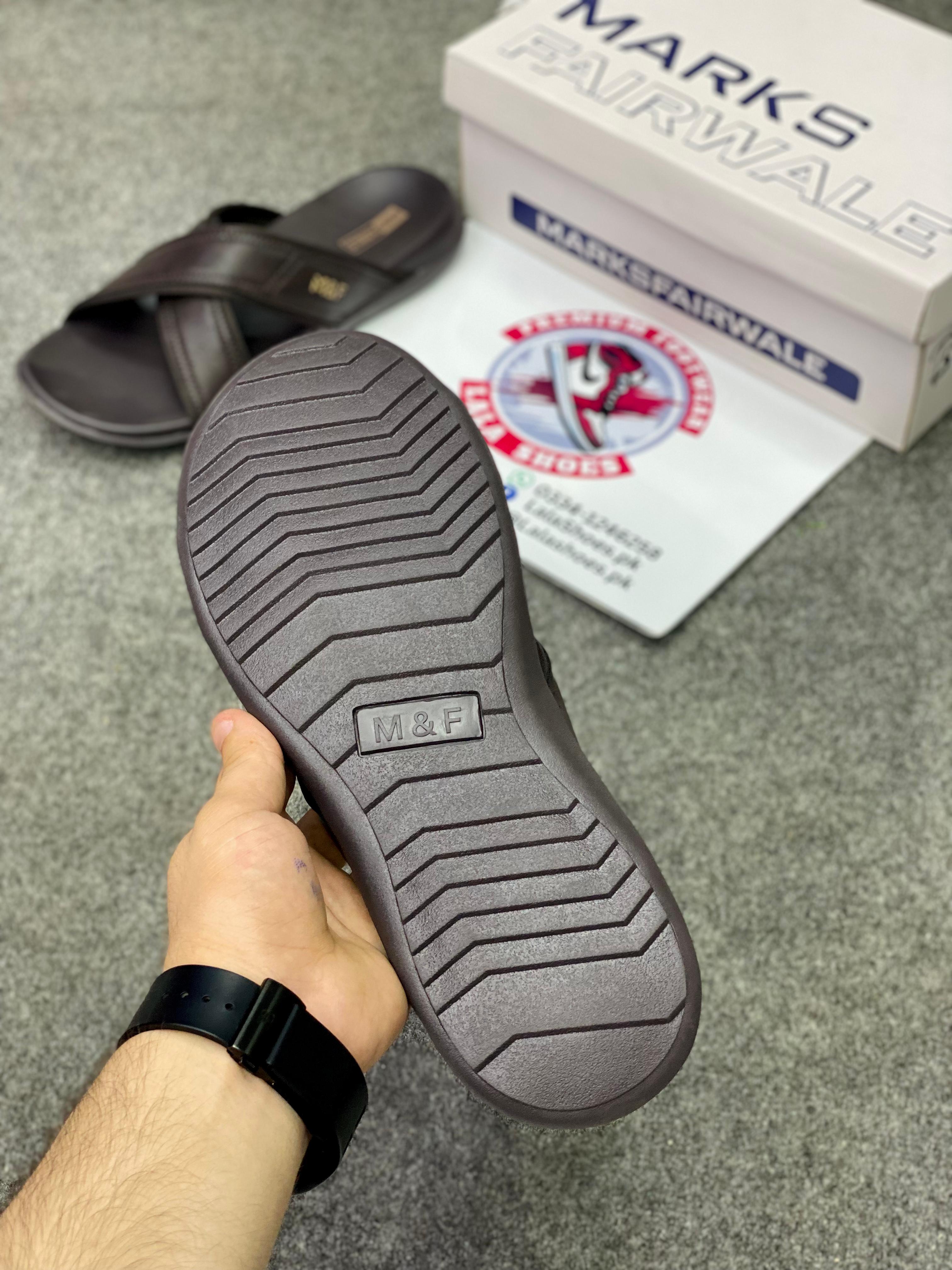 Marks 003 Leather Slides, Premium Lifestyle slides