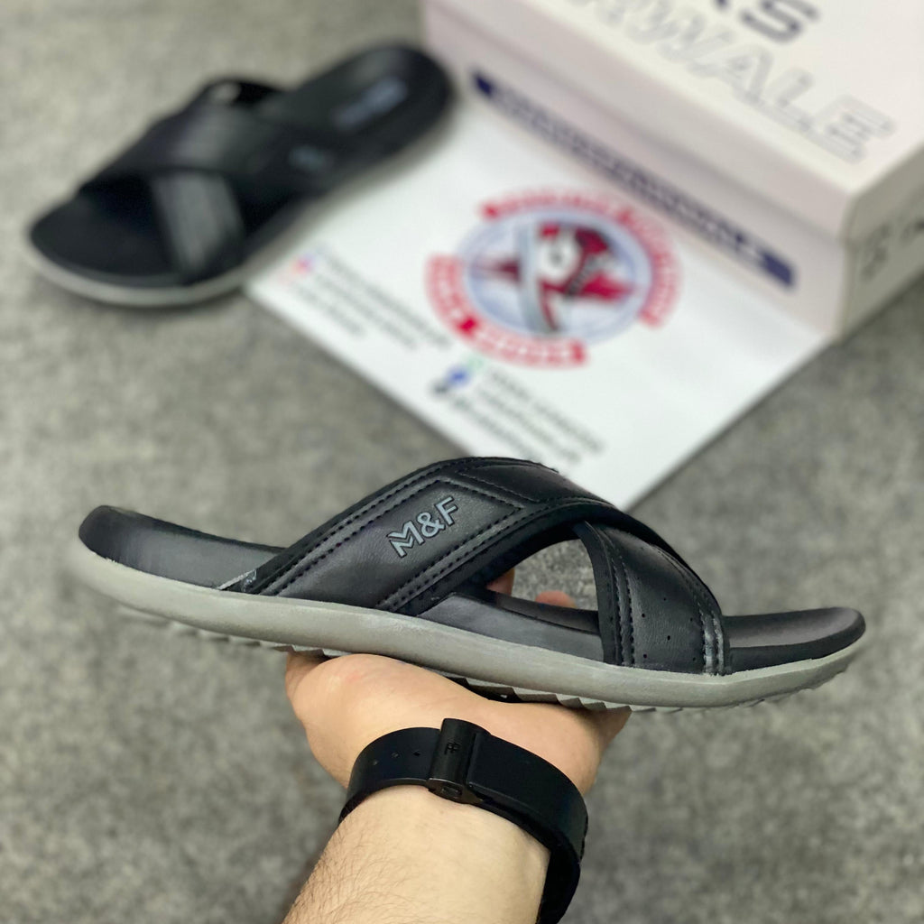 Marks 004 Leather Slides, Premium Lifestyle slides