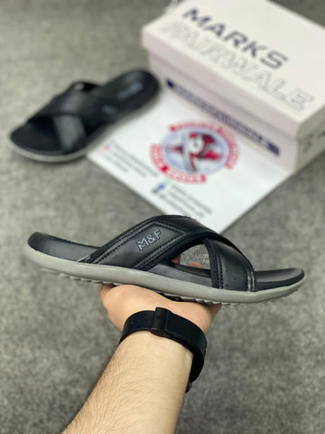 Marks 004 Leather Slides, Premium Lifestyle slides