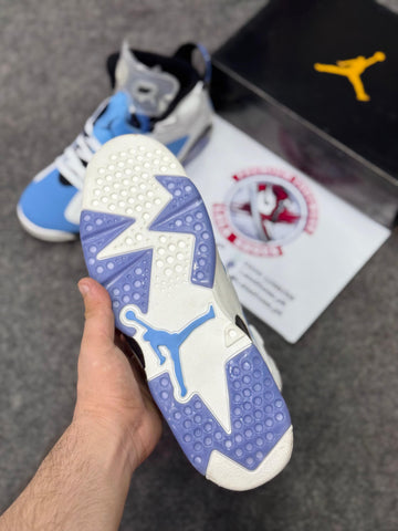 Air Jordan 6 white blue