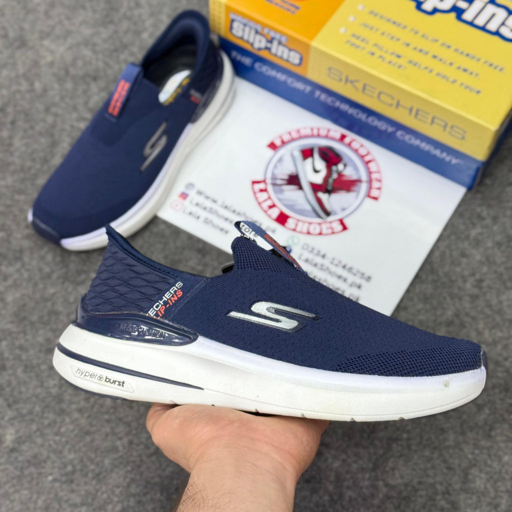 Skechers Slip-ins: Max Cushioning Hyper Burst Navy blue, Air-Cooled Memory Foam
