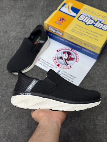 Skechers Slip-ins: Max Cushioning Hyper Burst Black white, Air-Cooled Memory Foam