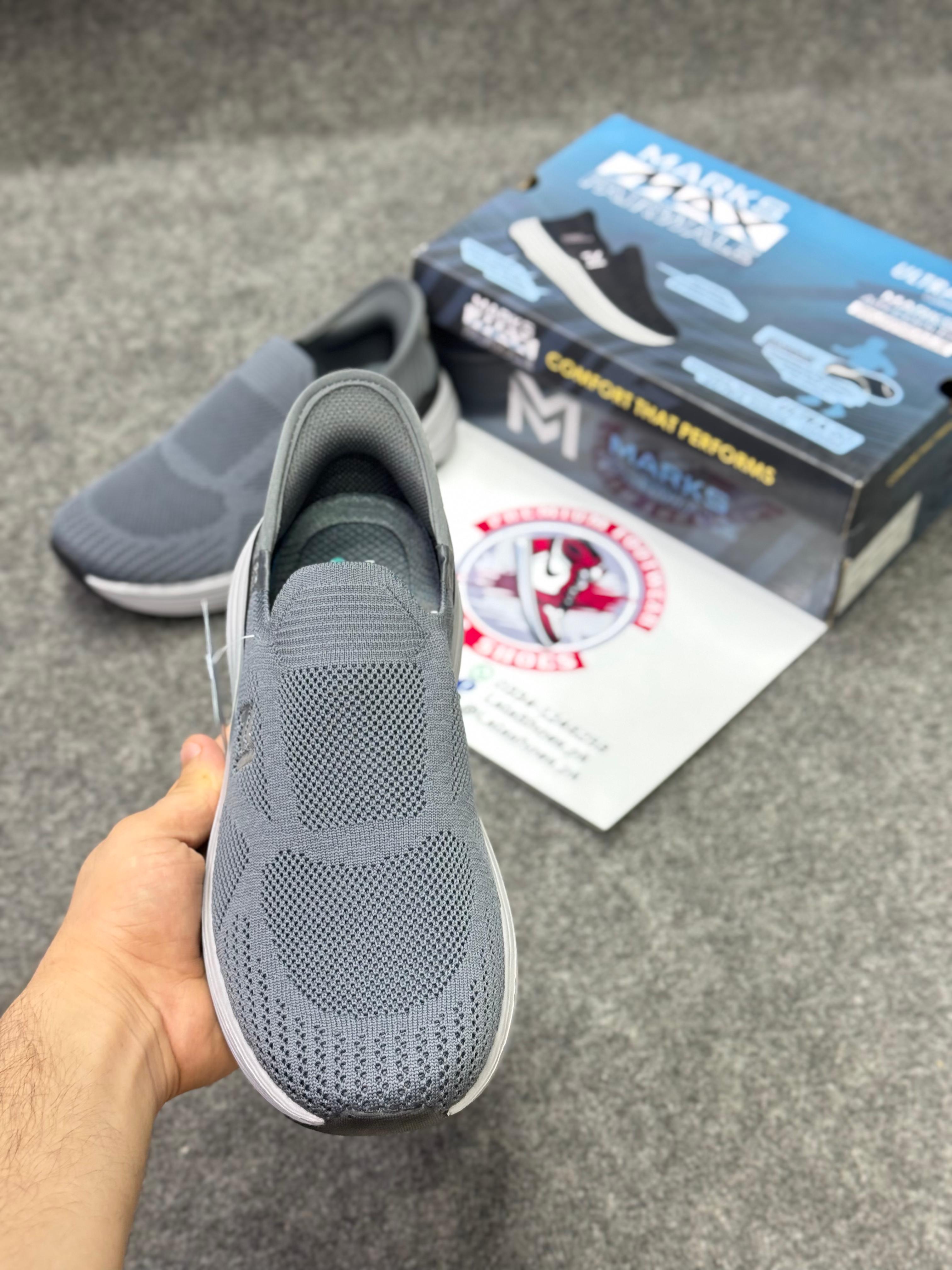 Skechers Slip-ins: Max Cushioning Hyper Burst shoes grey, Running Shoes in Pakistan