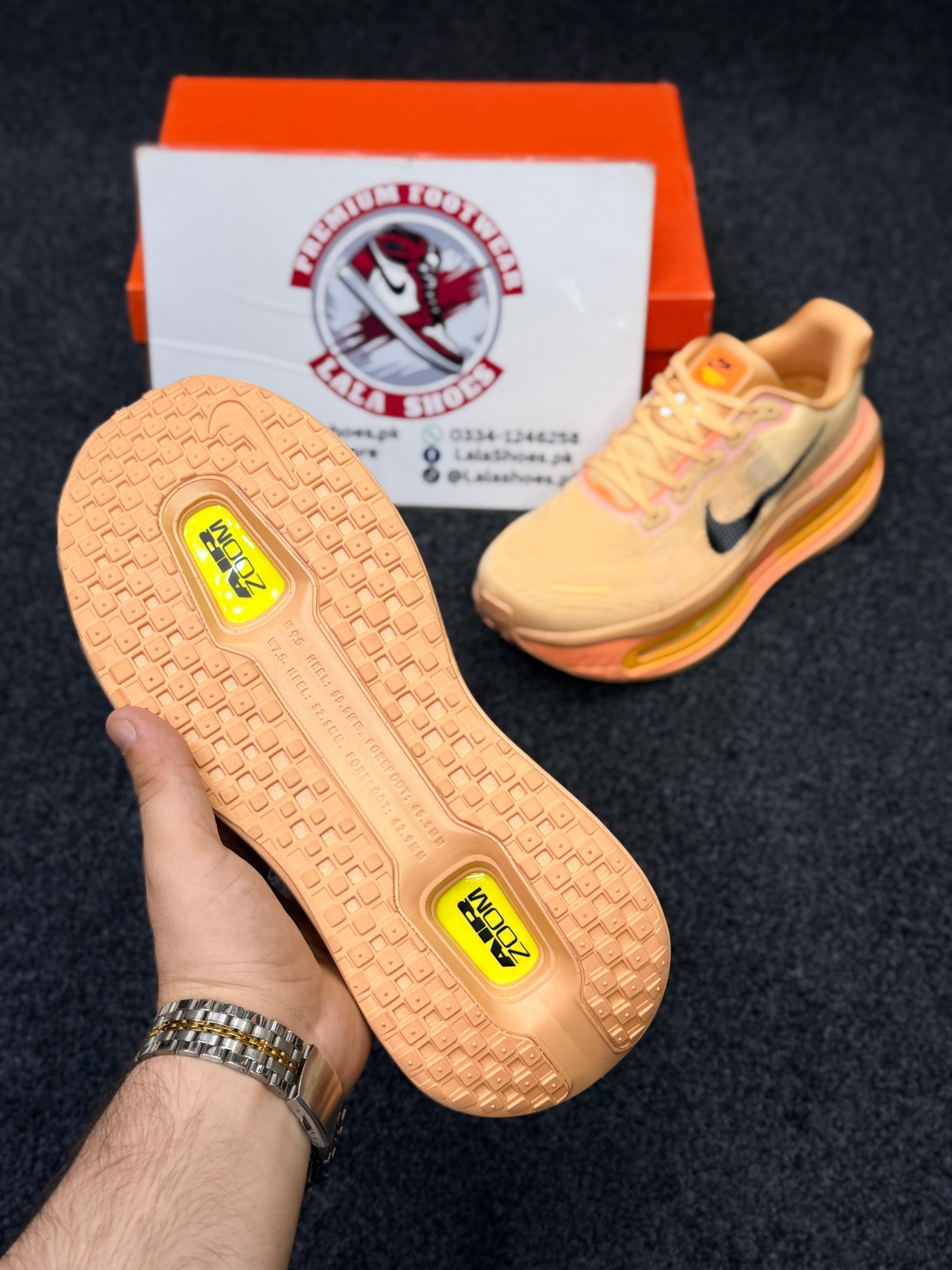 Nike Air Zoom Cushion Running Shoes – Orange Yellow Neon