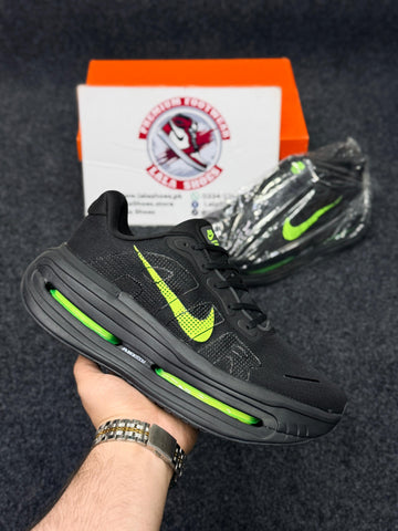Nike Air Zoom Cushion Running Shoes – Black Green  Neon