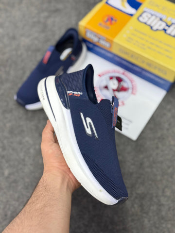 Skechers Slip-ins: Max Cushioning Hyper Burst Navy blue, Air-Cooled Memory Foam