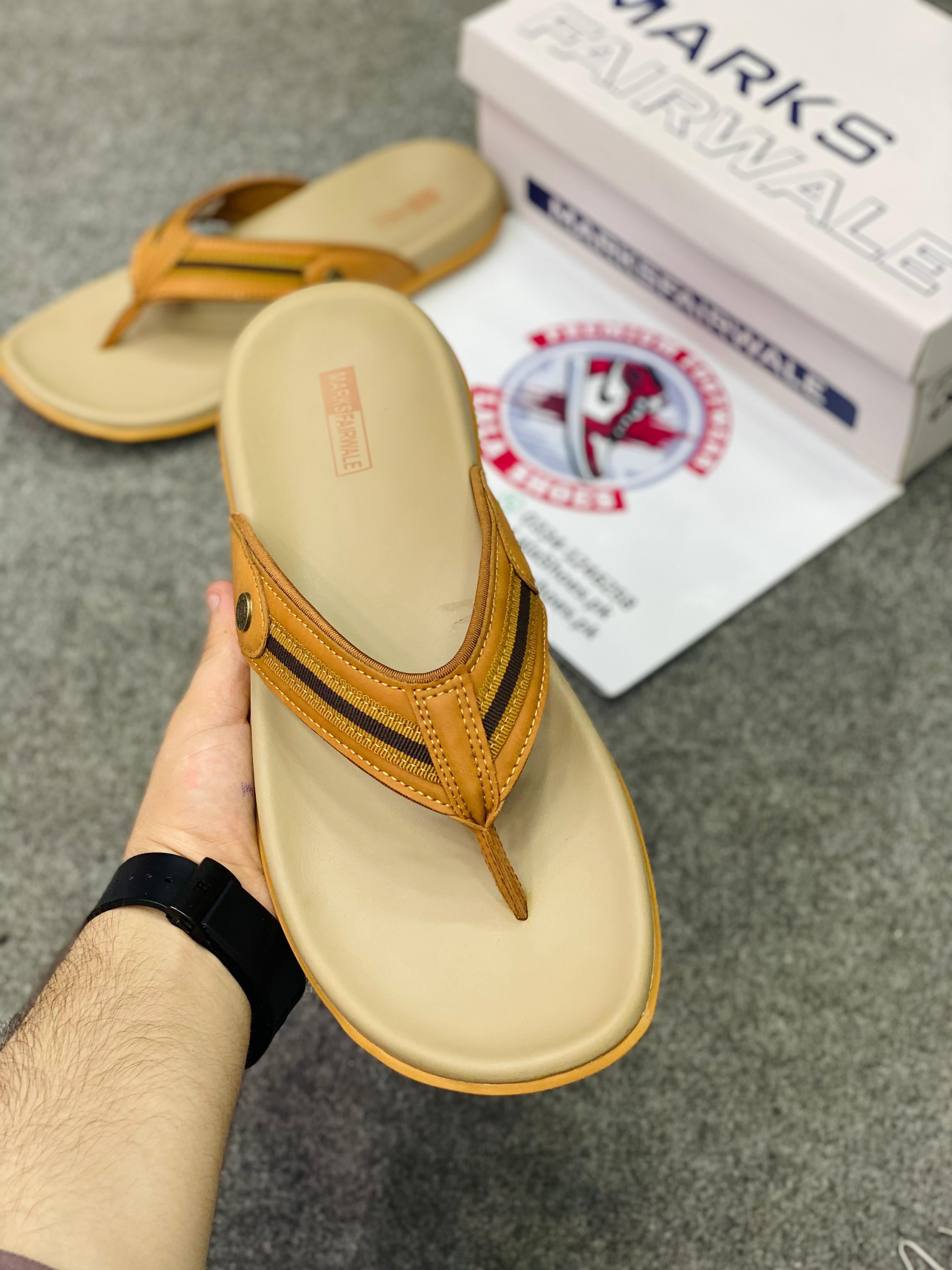 Marks 007 Leather Slides, Premium Lifestyle slides