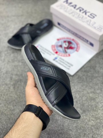 Marks 004 Leather Slides, Premium Lifestyle slides