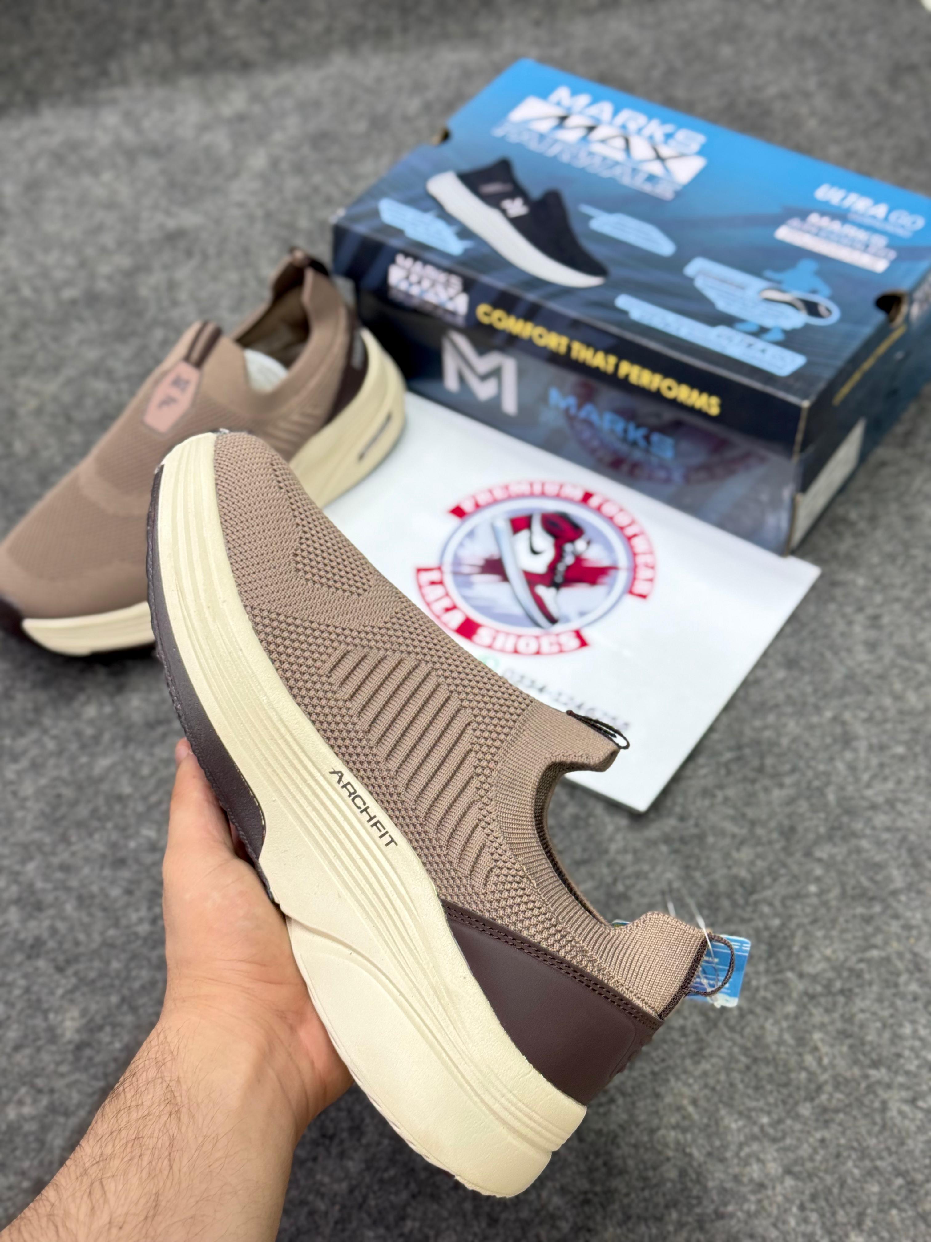 Skechers Slip-ins: Max Cushioning Hyper Burst Khaki 45789, Air-Cooled Memory Foam