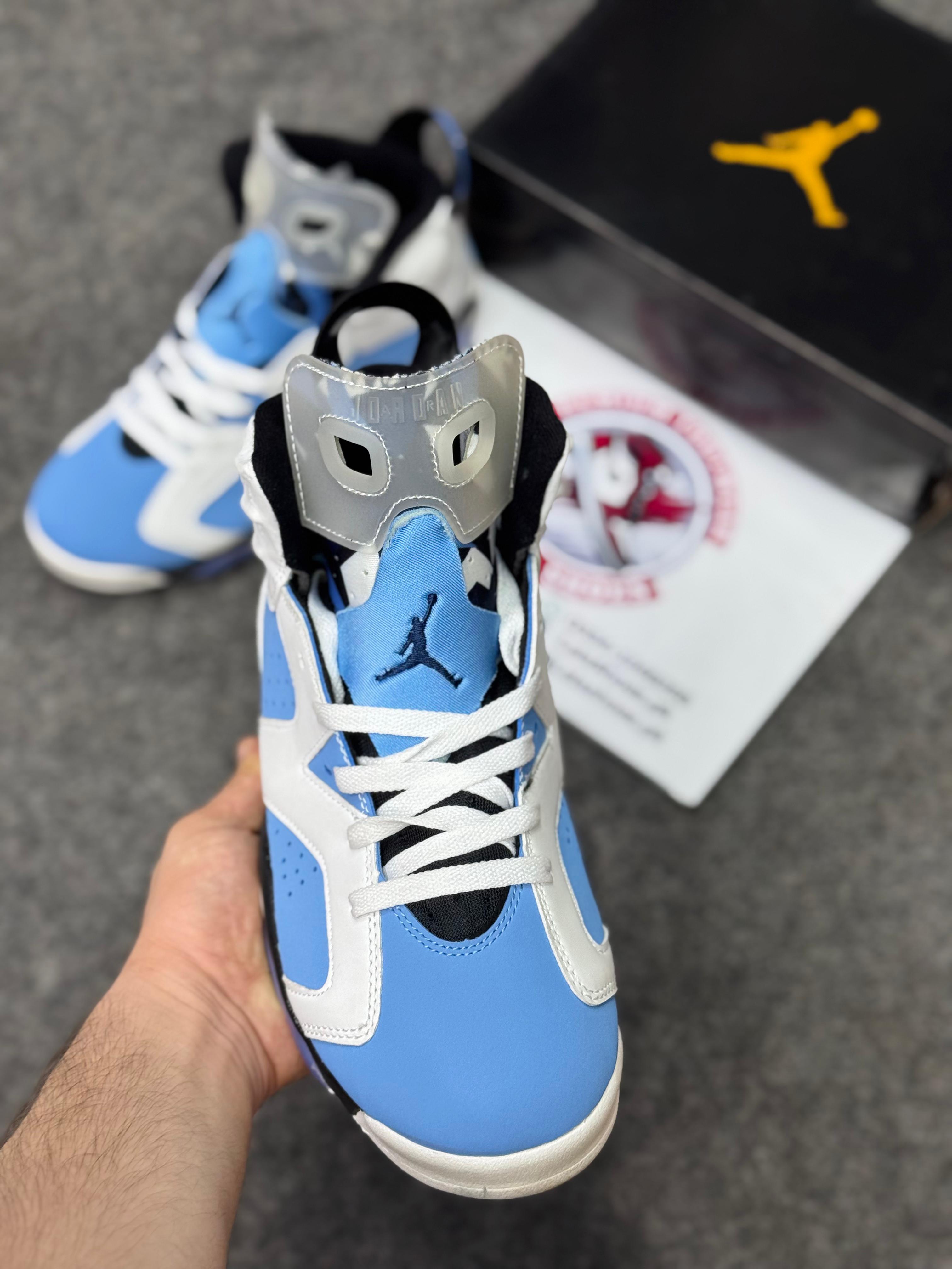 Air Jordan 6 white blue