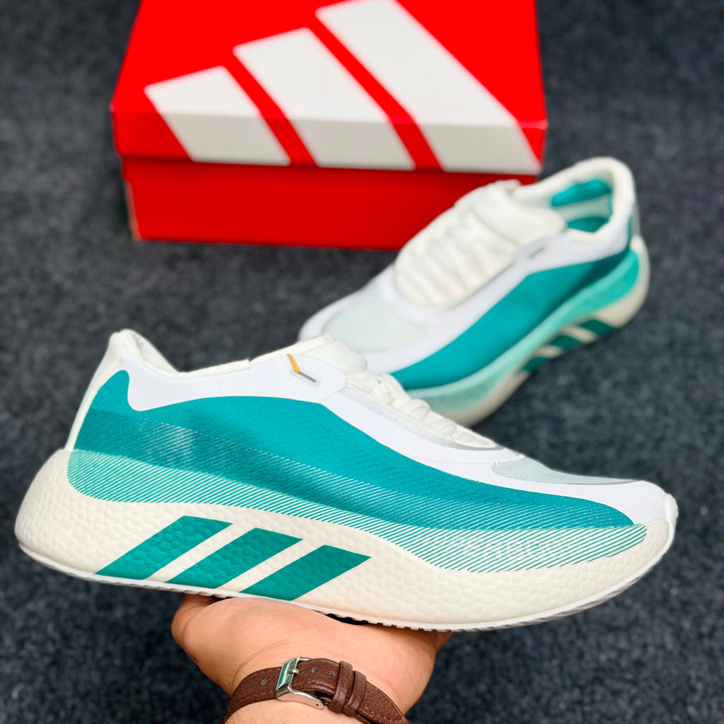 HYPERBOOST EDGE Running Shoes.Color: Aqua Green / White (Teal Green)