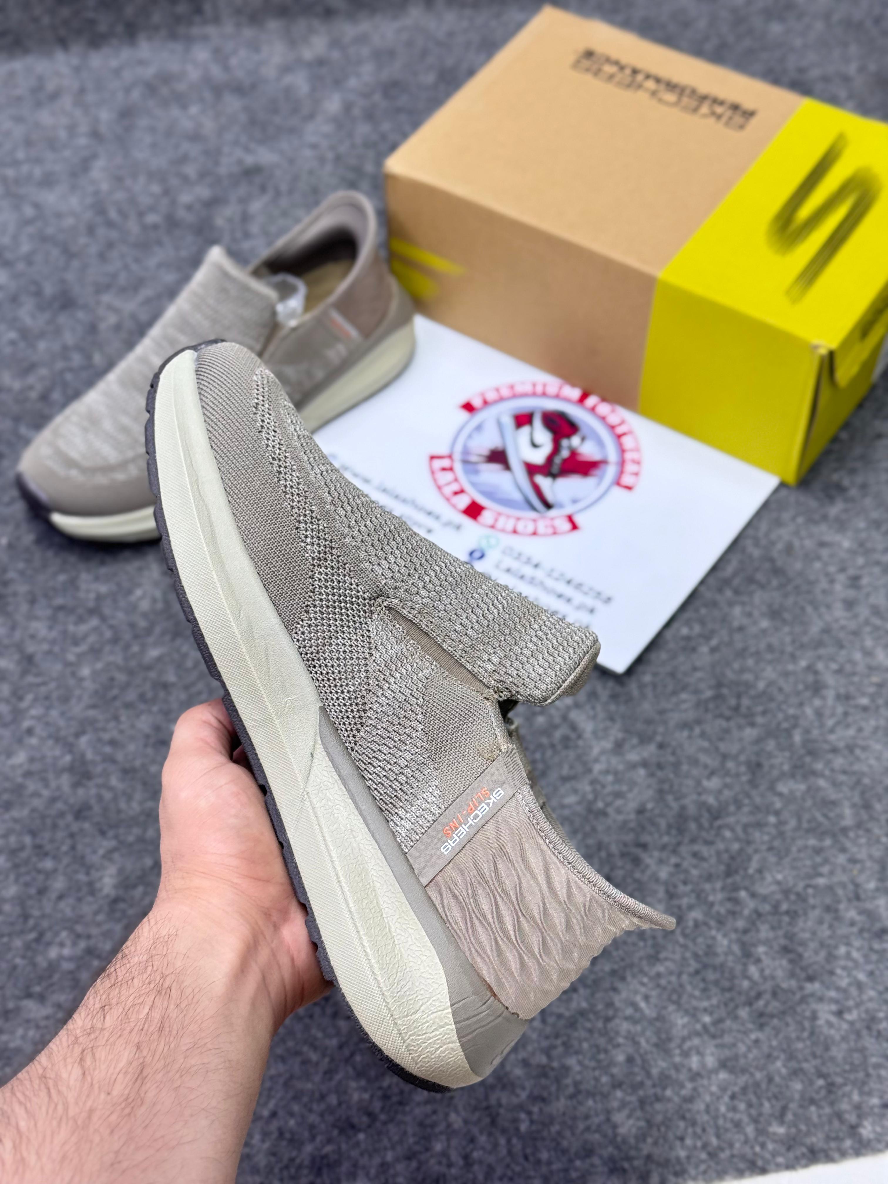 Skechers Slip-ins: Max Cushioning Hyper Burst Khaki 24758, Running Shoes in Pakistan