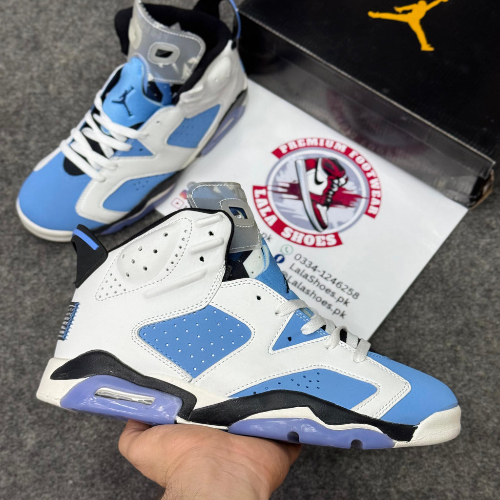 Air Jordan 6 white blue