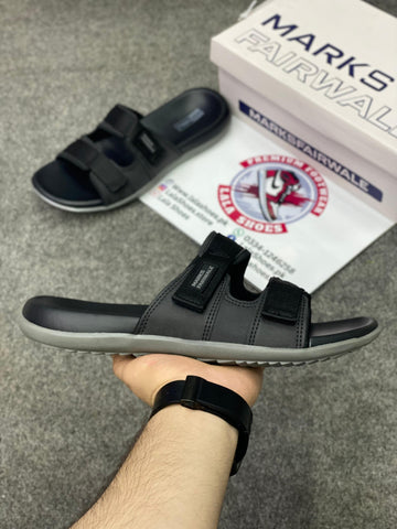Marks 001 Leather Slides, Premium Lifestyle slides