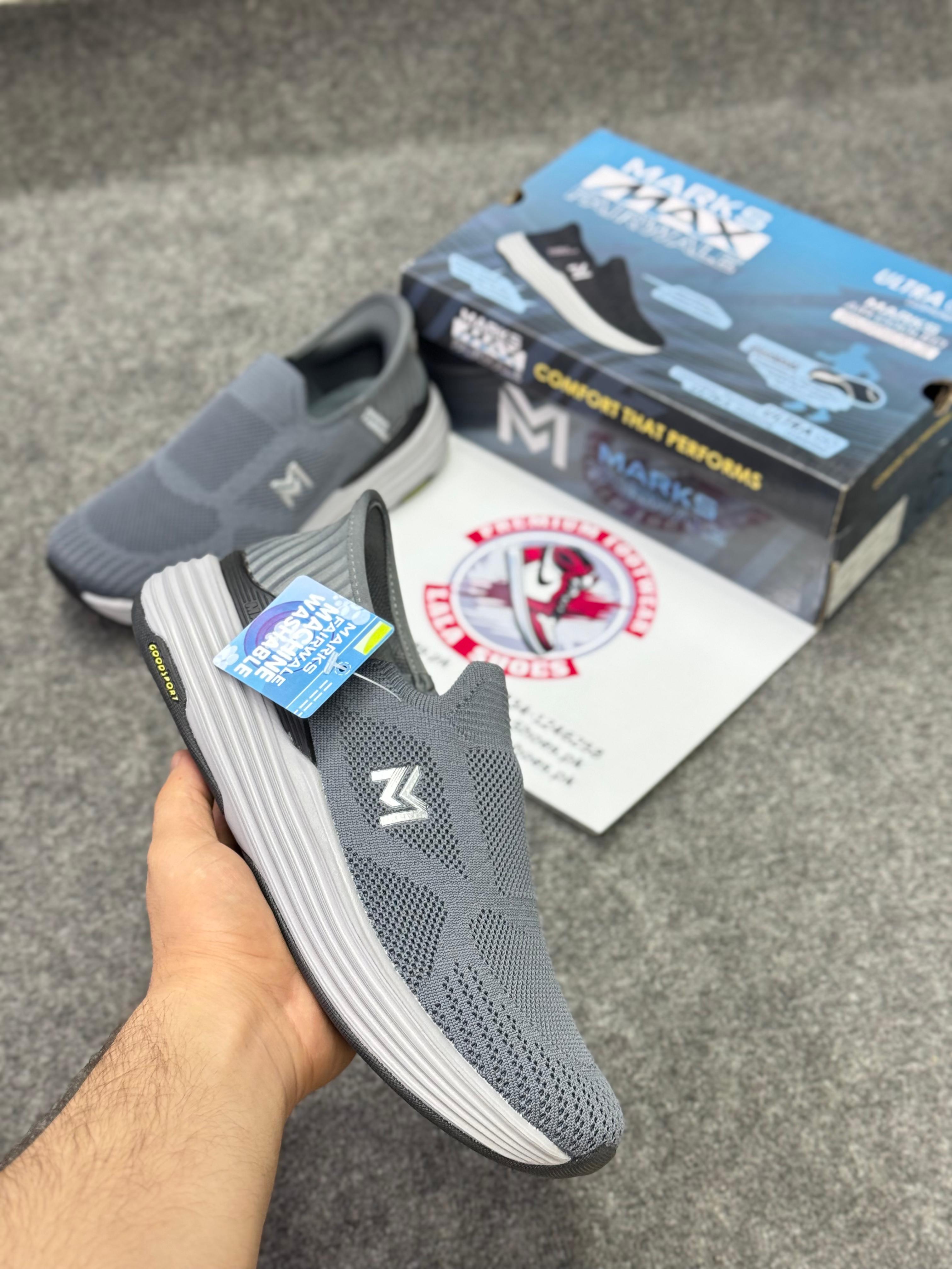 Skechers Slip-ins: Max Cushioning Hyper Burst shoes grey, Running Shoes in Pakistan