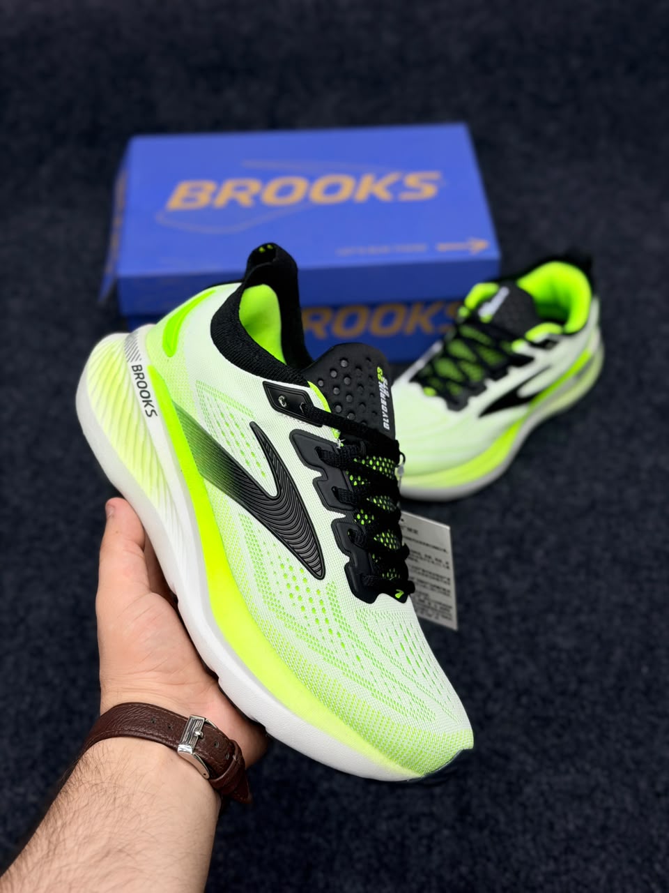 Brooks Glycerin 23 – White / Green Gecko
