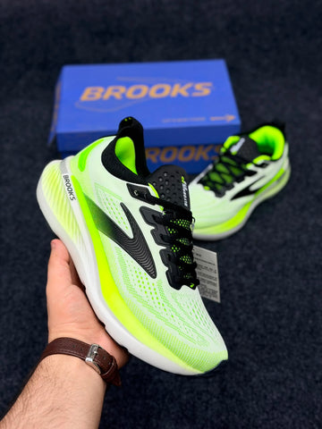 Brooks Glycerin 23 – White / Green Gecko