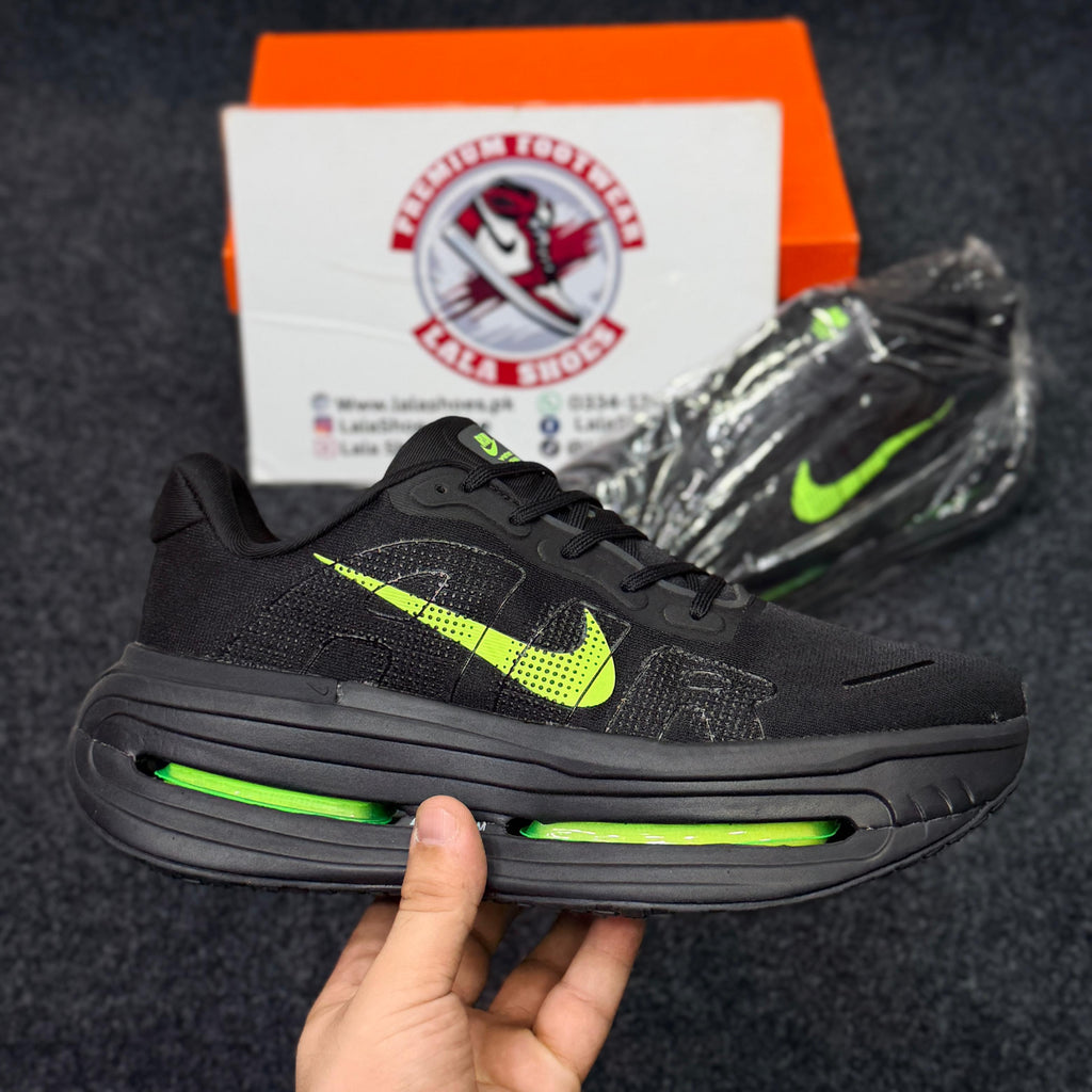 Nike Air Zoom Cushion Running Shoes – Black Green  Neon