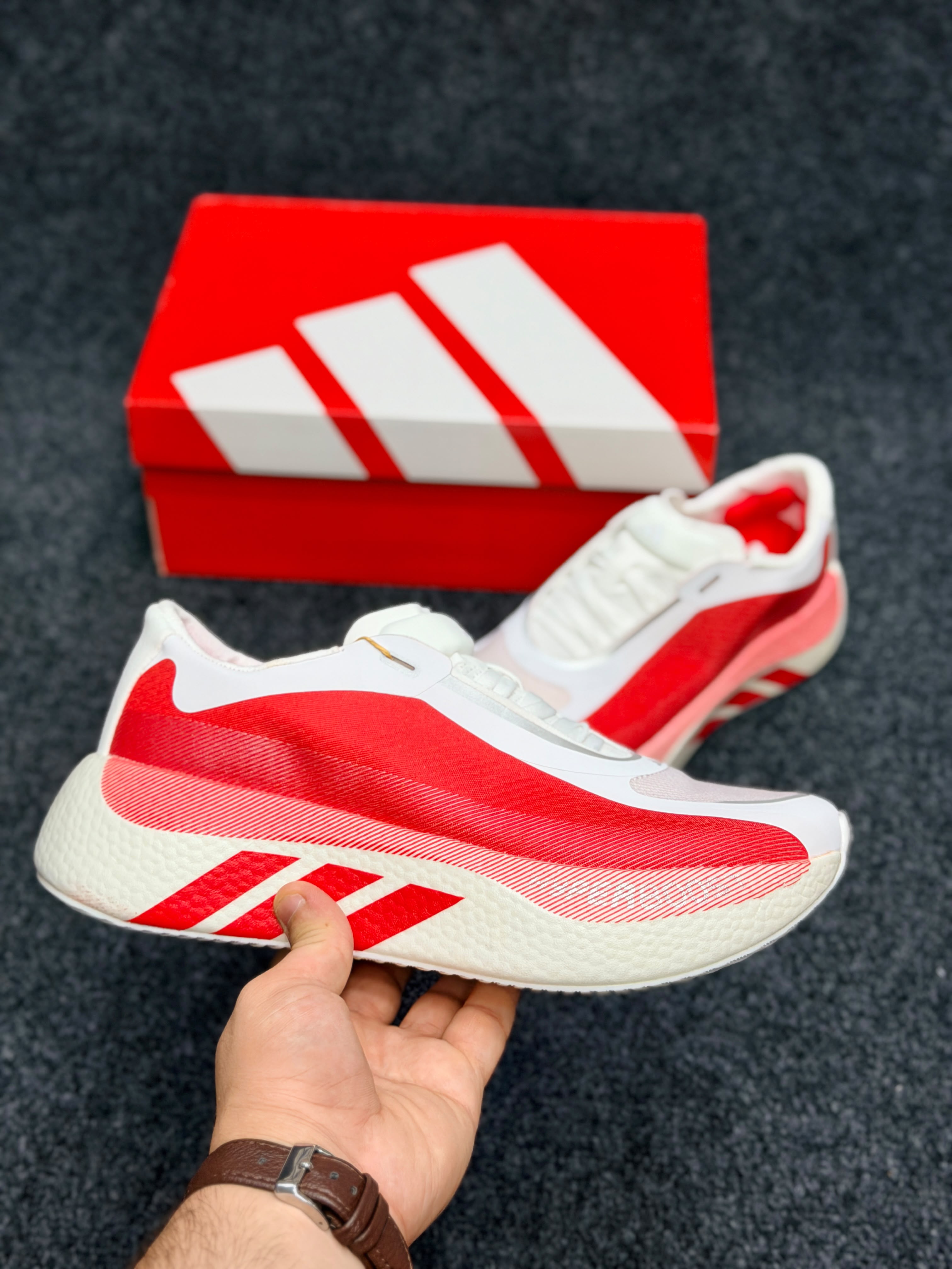 HYPERBOOST EDGE Running ShoesColor: Solar Red / White