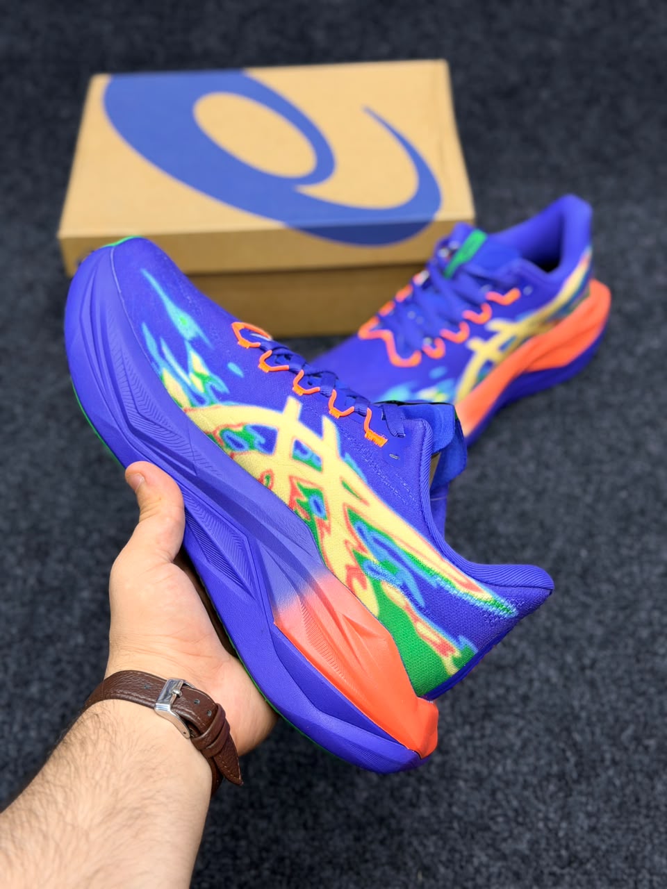 ASICS Superblast 3 – Royal Blue / Orange Multi