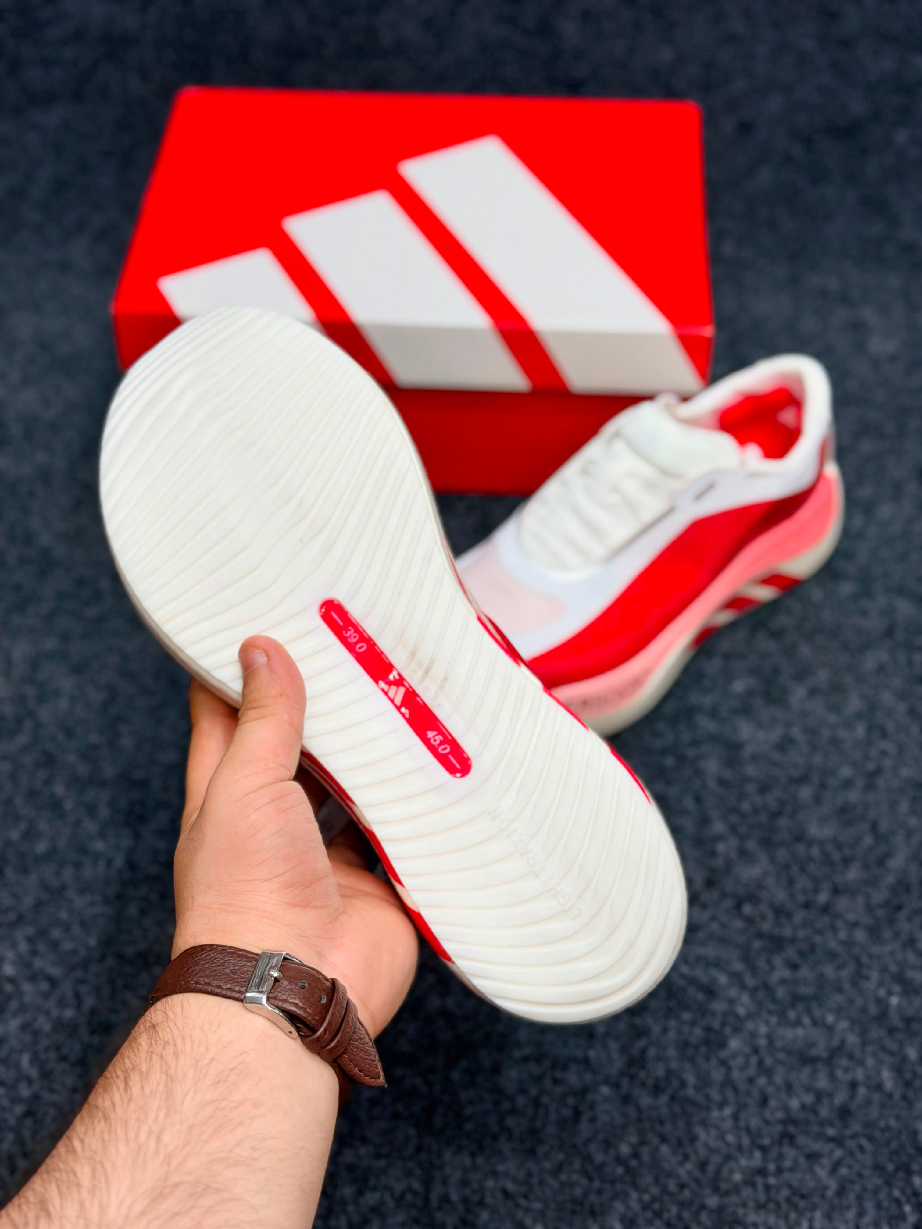 HYPERBOOST EDGE Running ShoesColor: Solar Red / White