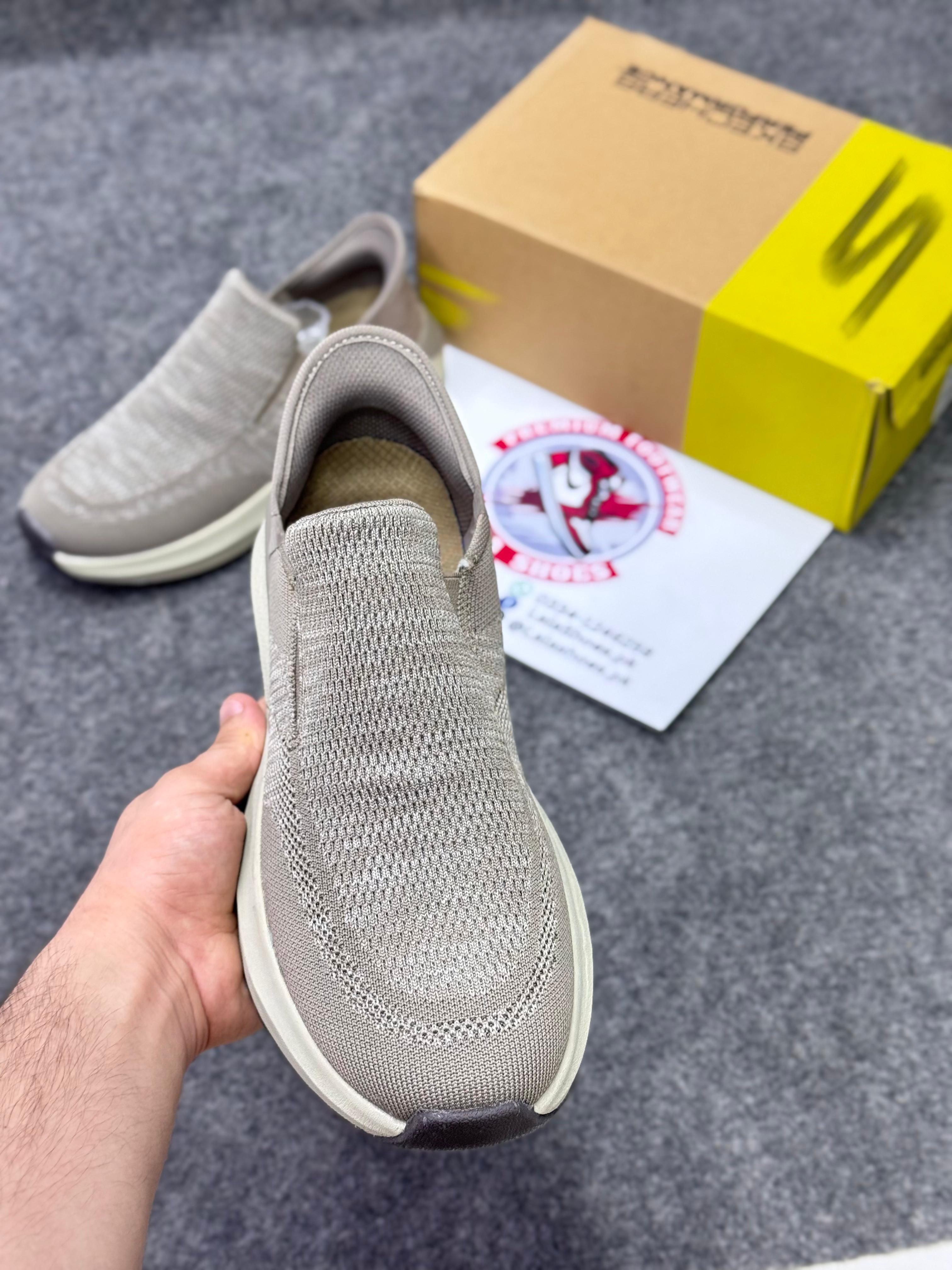 Skechers Slip-ins: Max Cushioning Hyper Burst Khaki 24758, Running Shoes in Pakistan